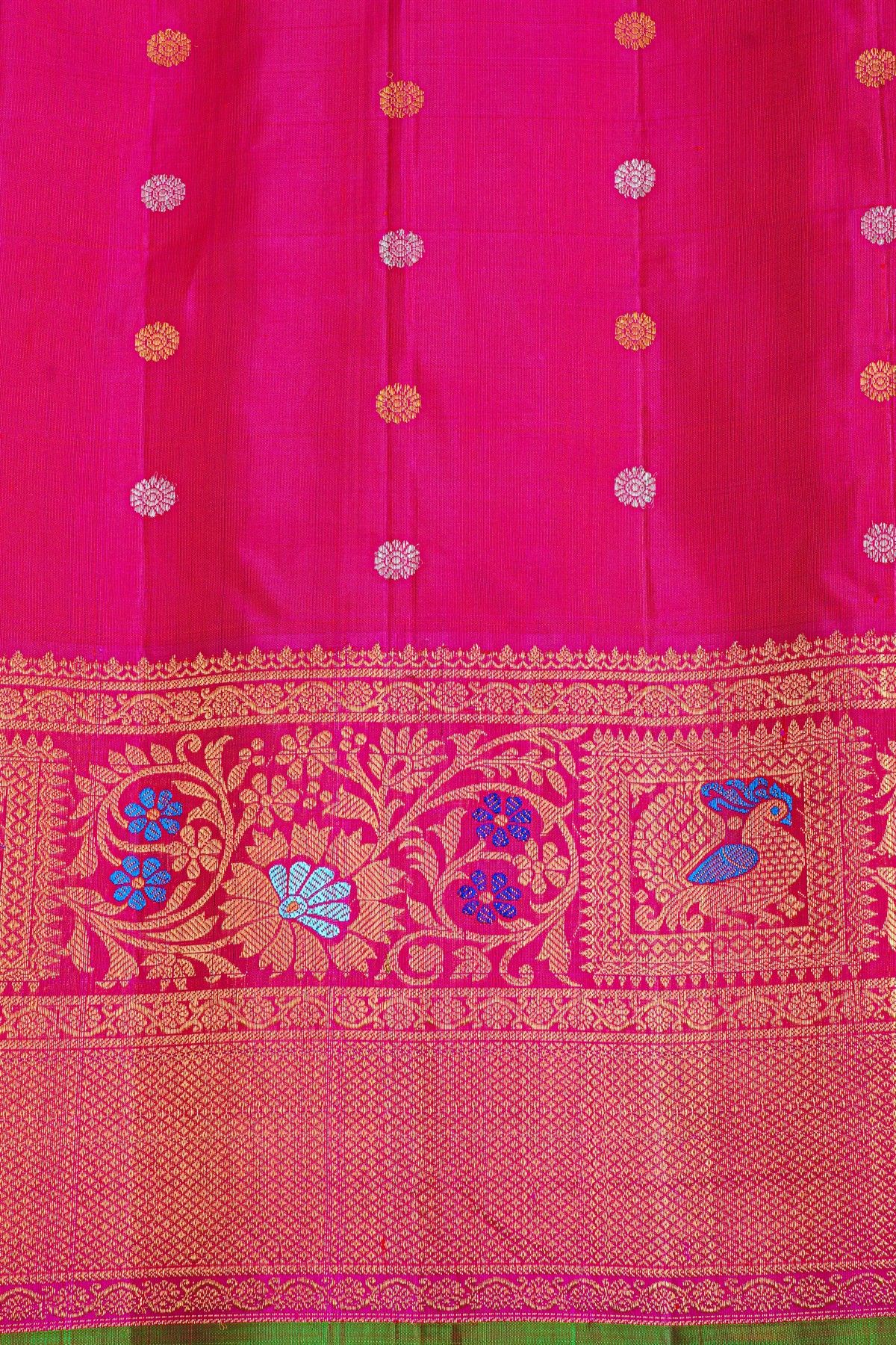 Gadwal Silk Dual color saree