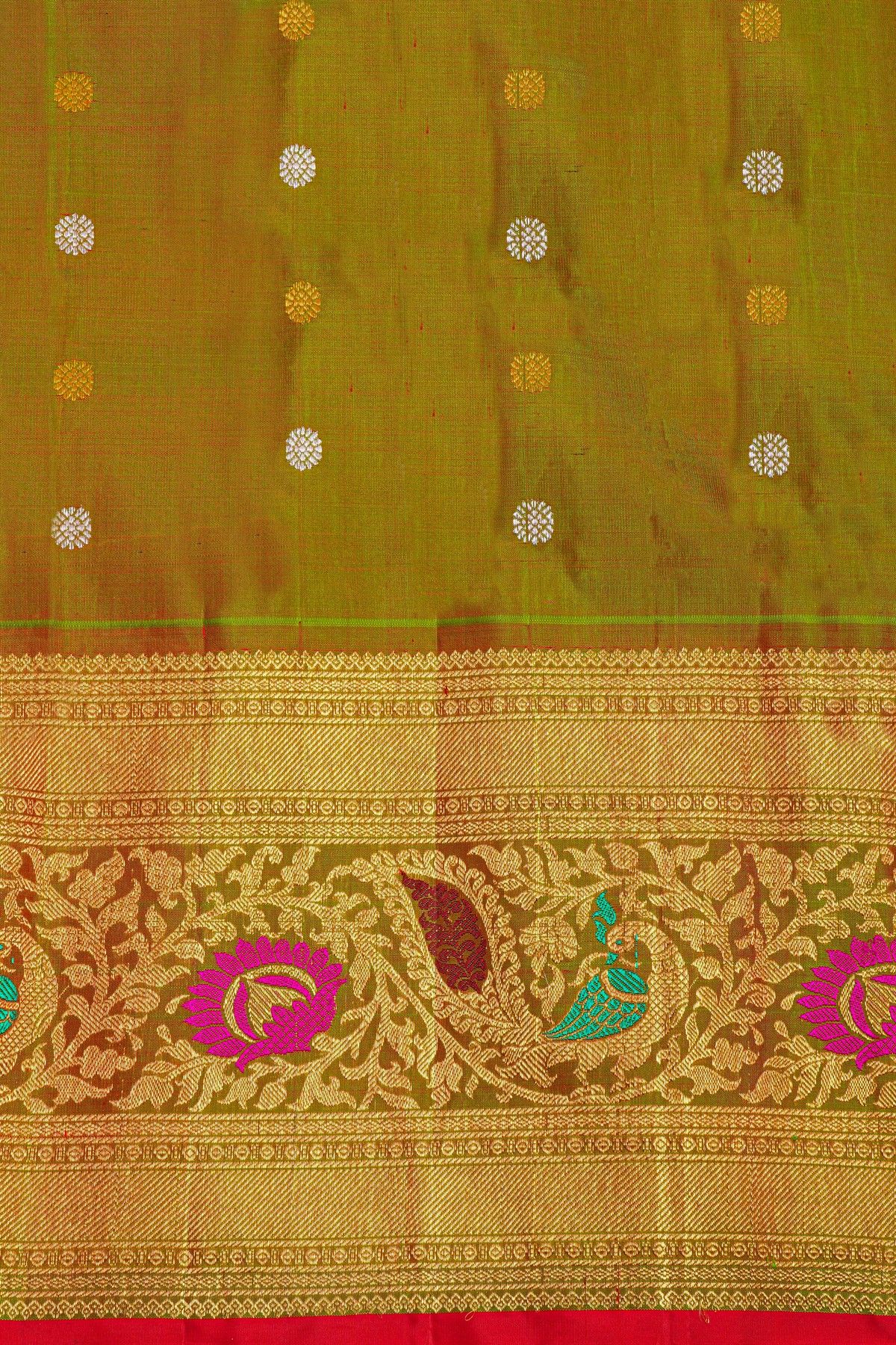 Gadwal Silk Pink Saree