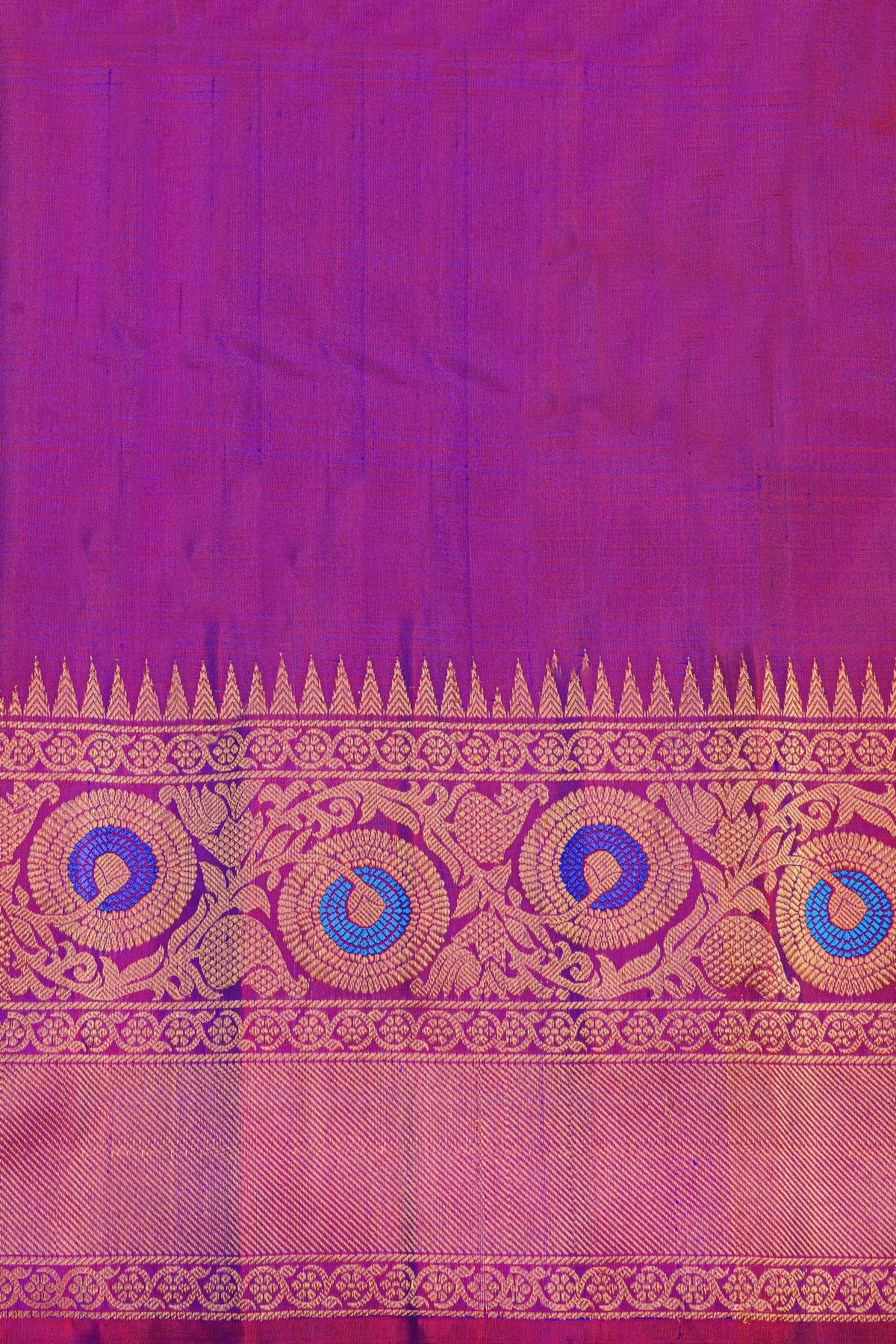 Gadwal Silk Blue Saree