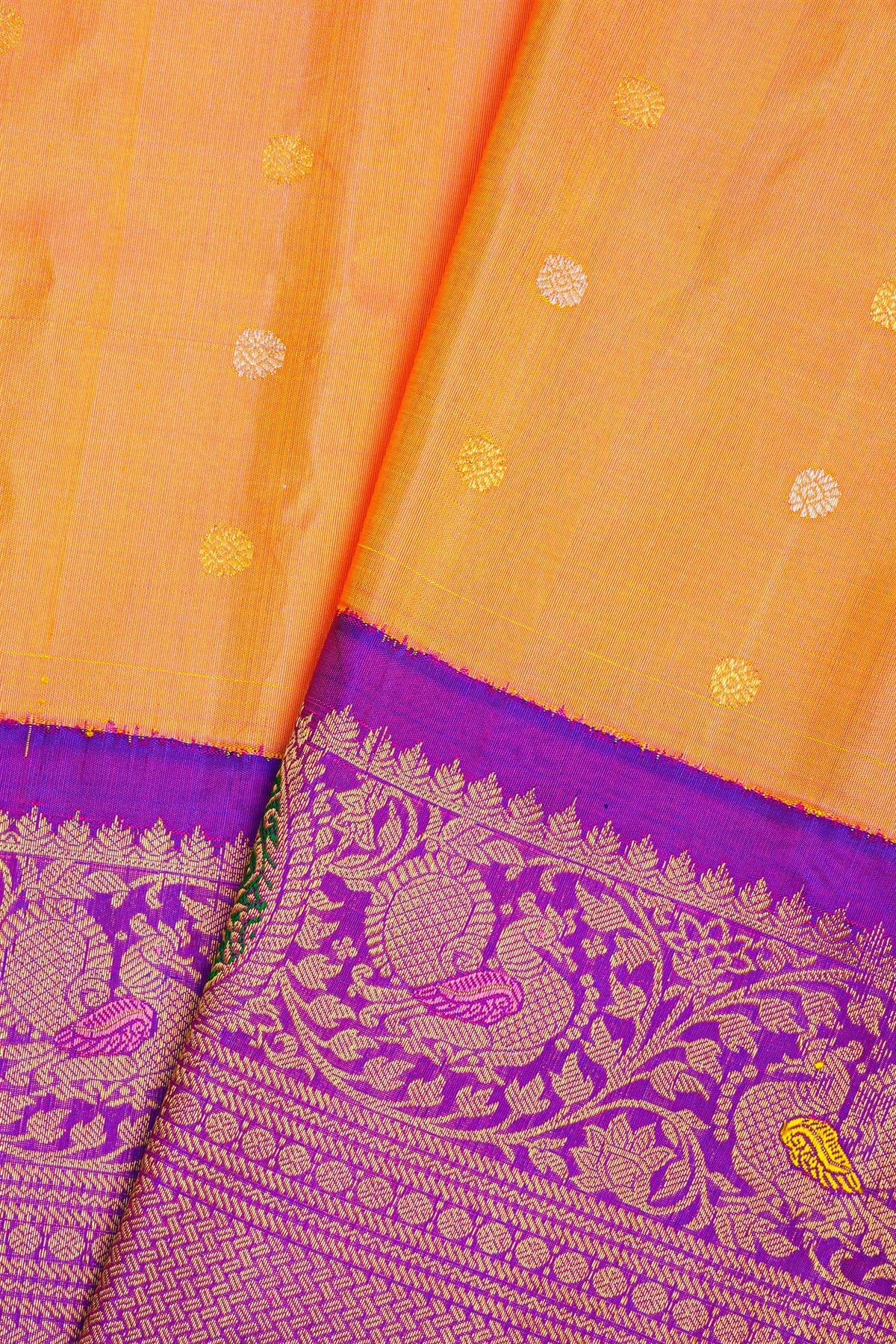 Gadwal Silk Dual Colour Saree