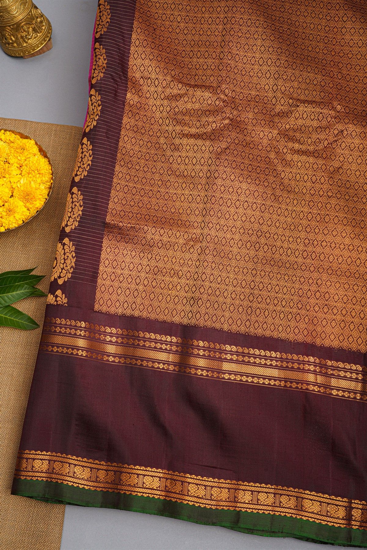 Gadwal Silk Pink Saree