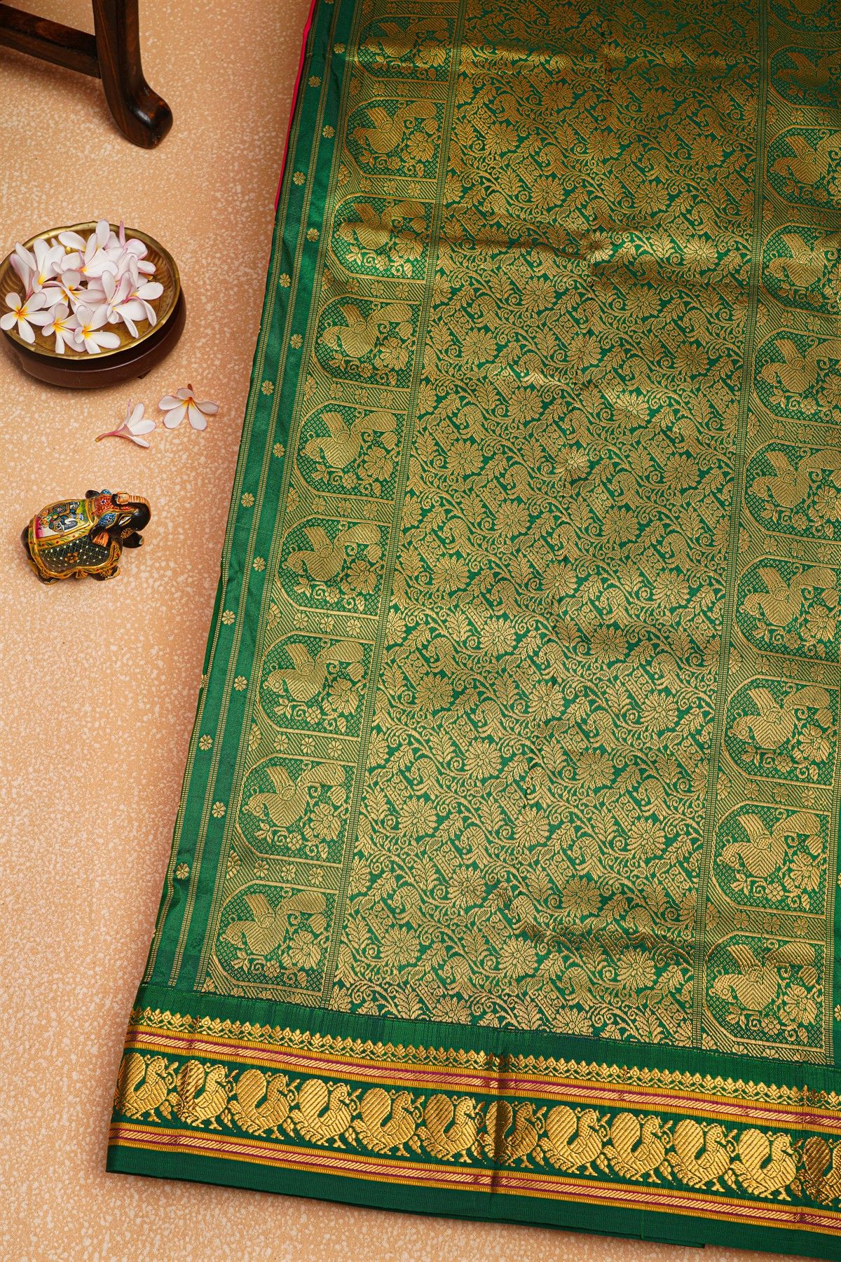 Narayanpet Silk Pink Saree