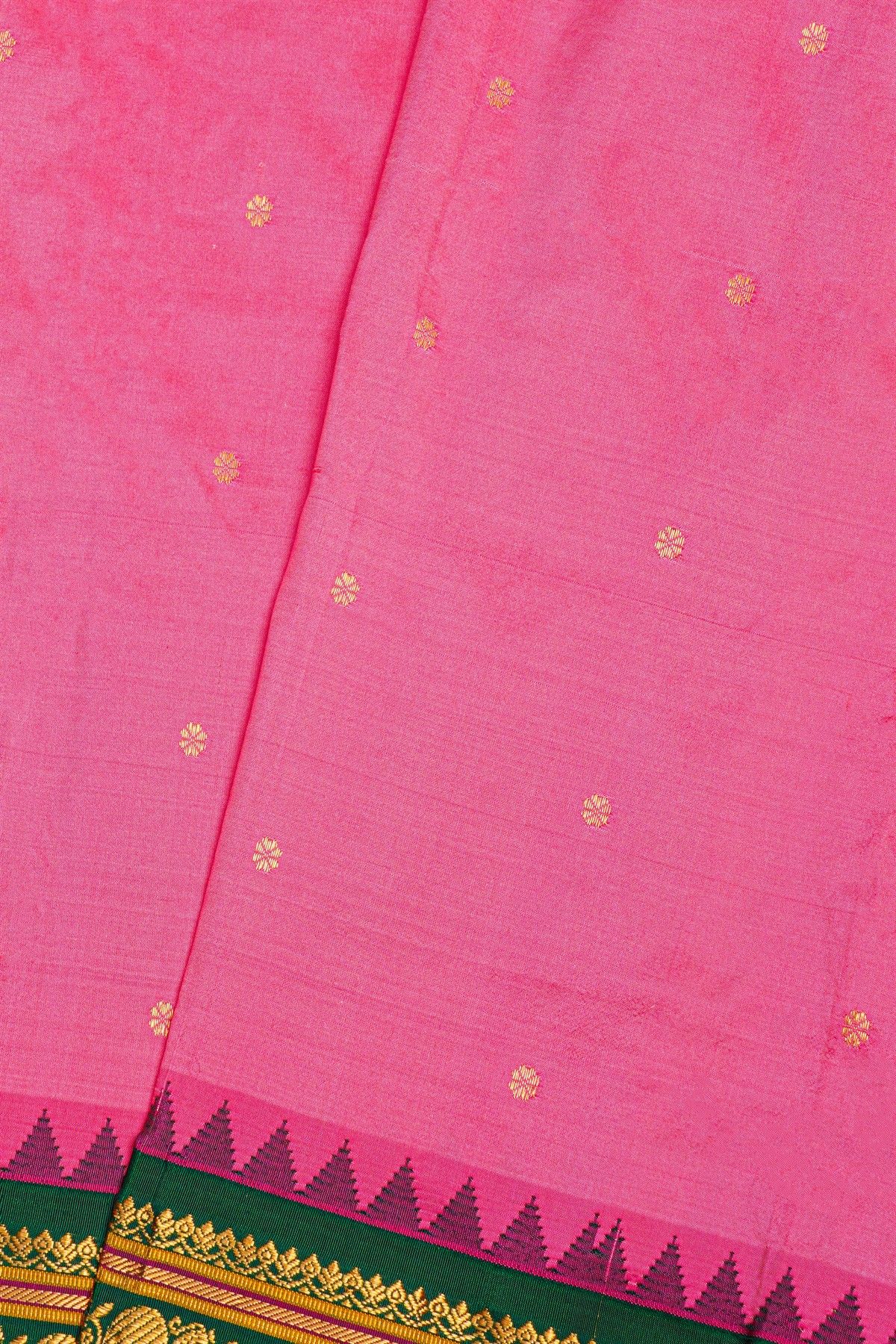 Narayanpet Silk Pink Saree