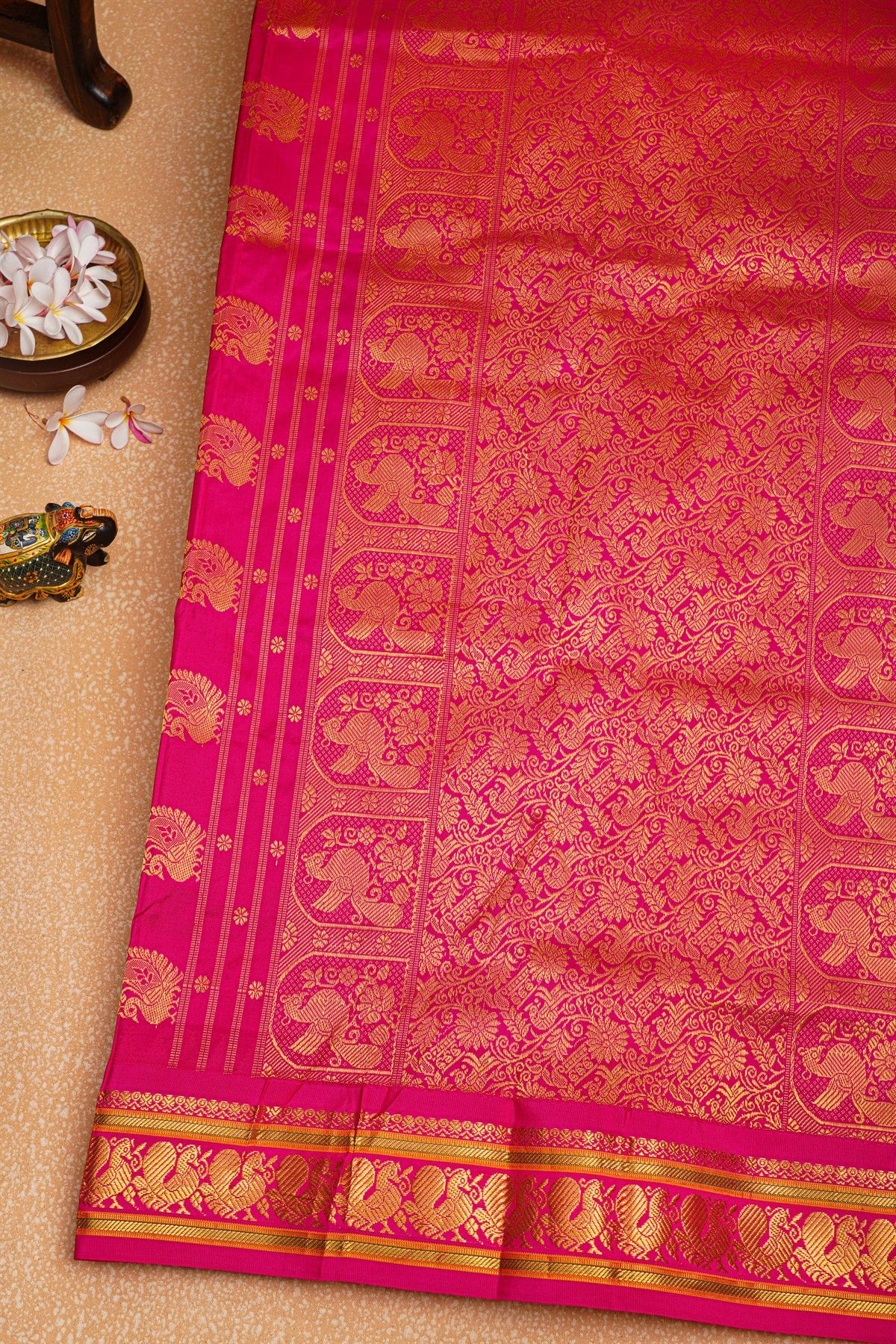 Narayanpet Silk Royal Blue Saree