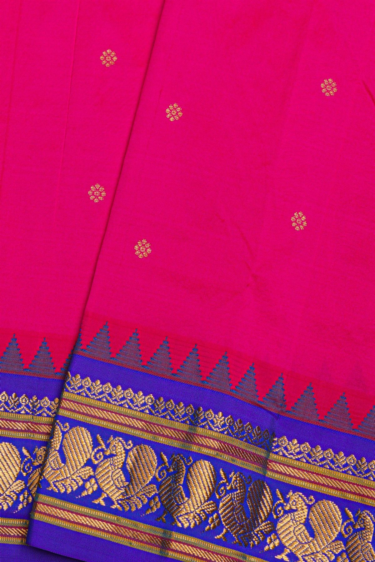 Narayanpet Silk Pink Saree