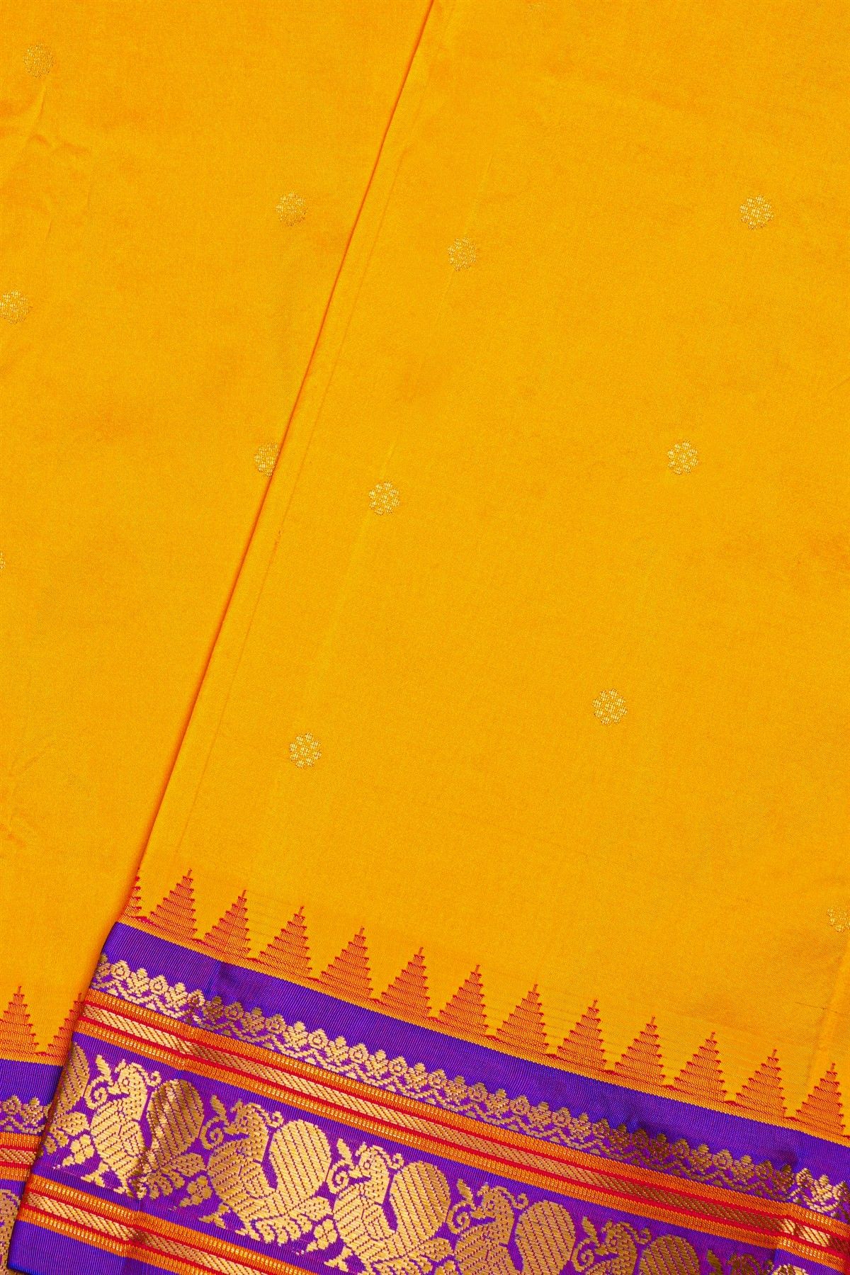 Narayanpet Silk Mustard Saree