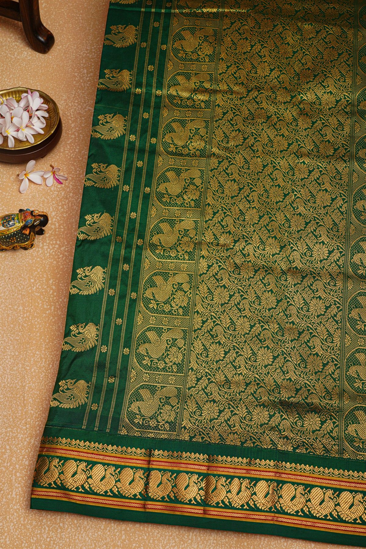 Narayanpet Silk Yellow Saree