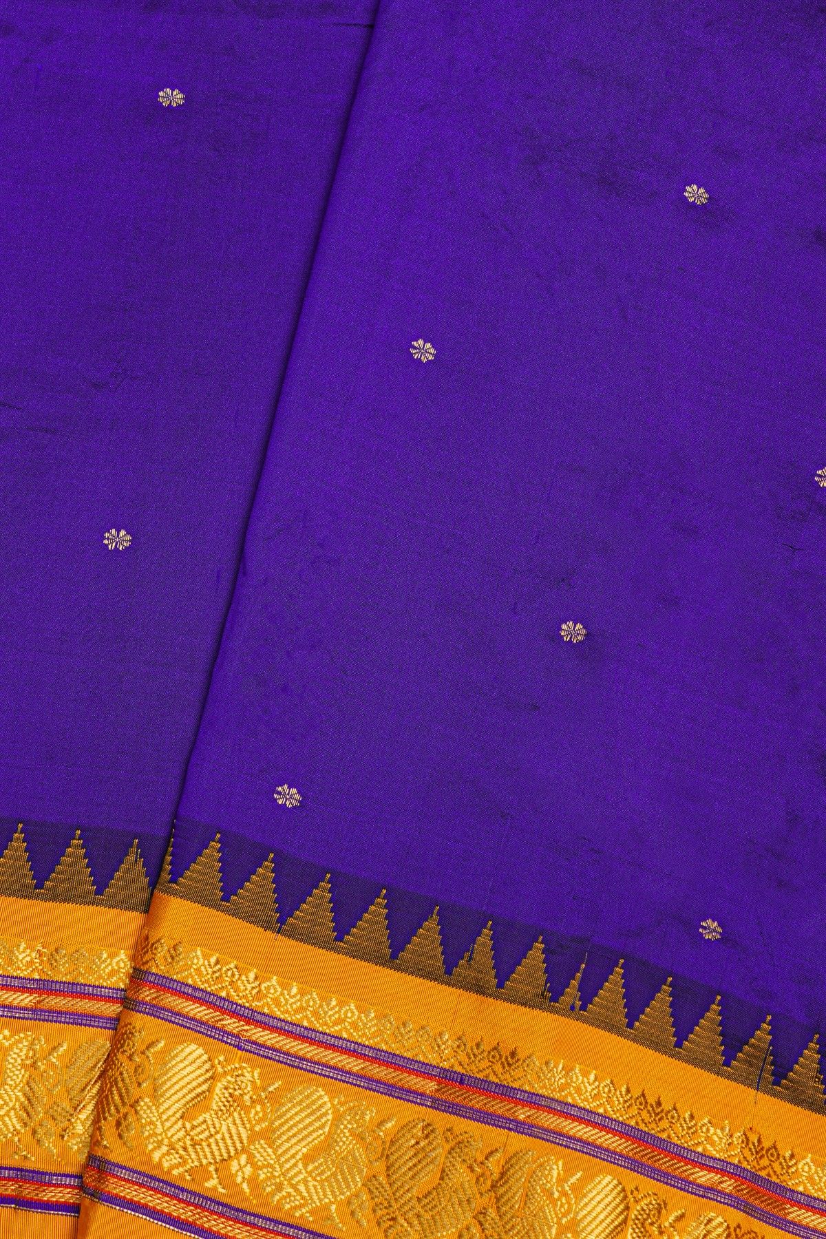 Narayanpet Silk Royal Blue Saree