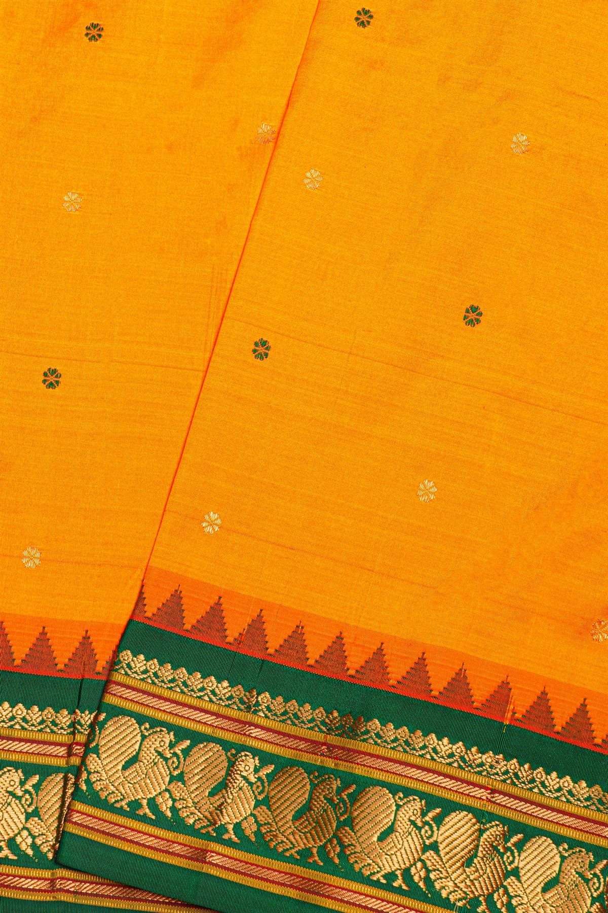 Narayanpet Silk Mustard Saree