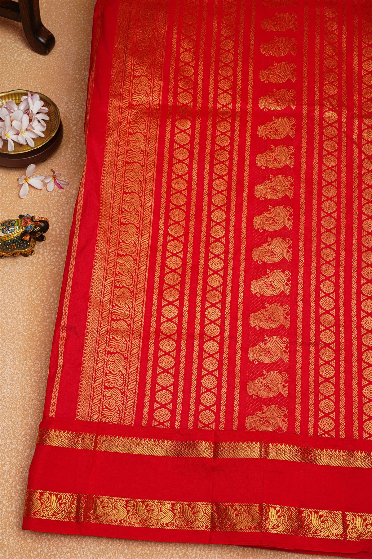 Narayanpet Silk Mustard Saree