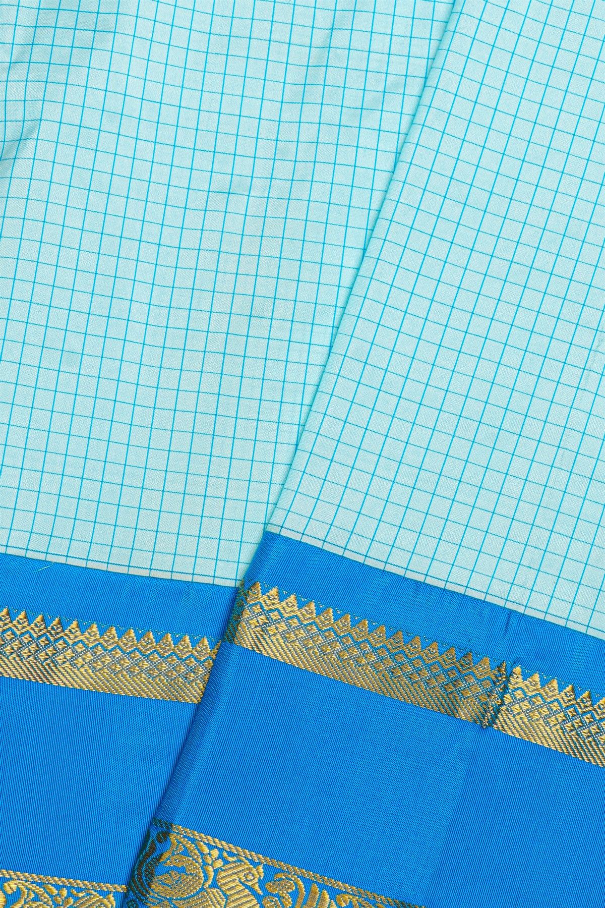 Narayanpet Silk Sky Blue Saree