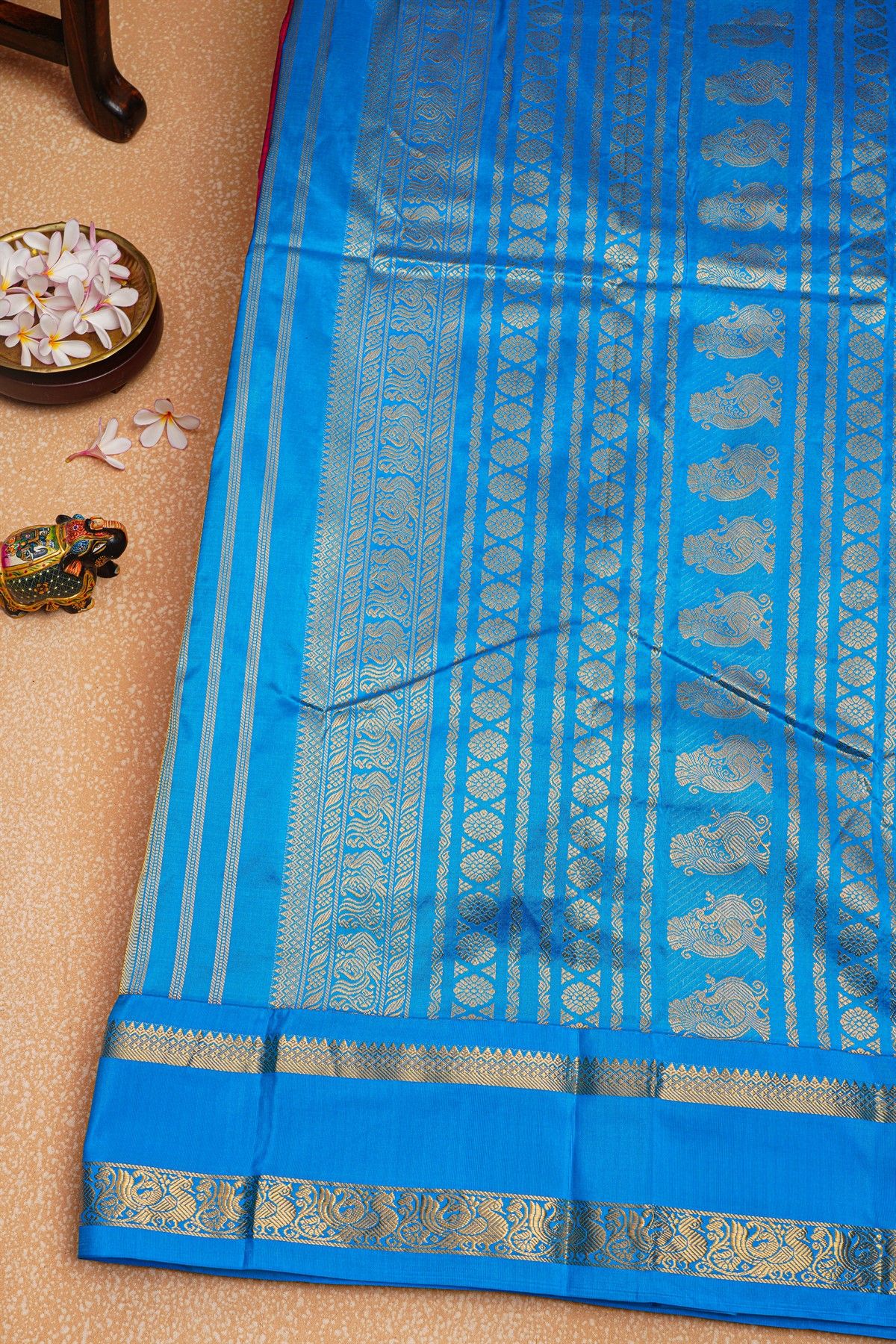 Narayanpet Silk Magenta Saree