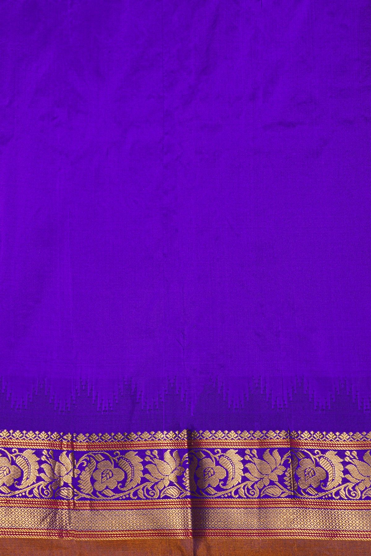 Narayanpet Silk Orange Saree