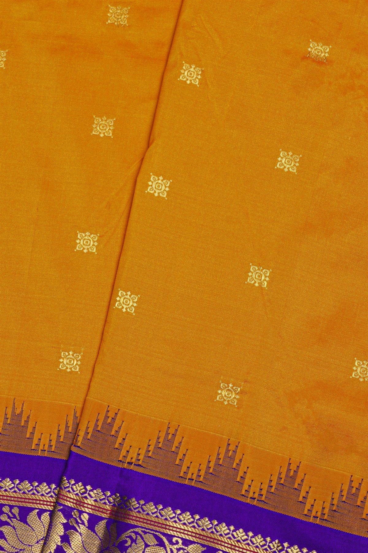 Narayanpet Silk Mustard Saree