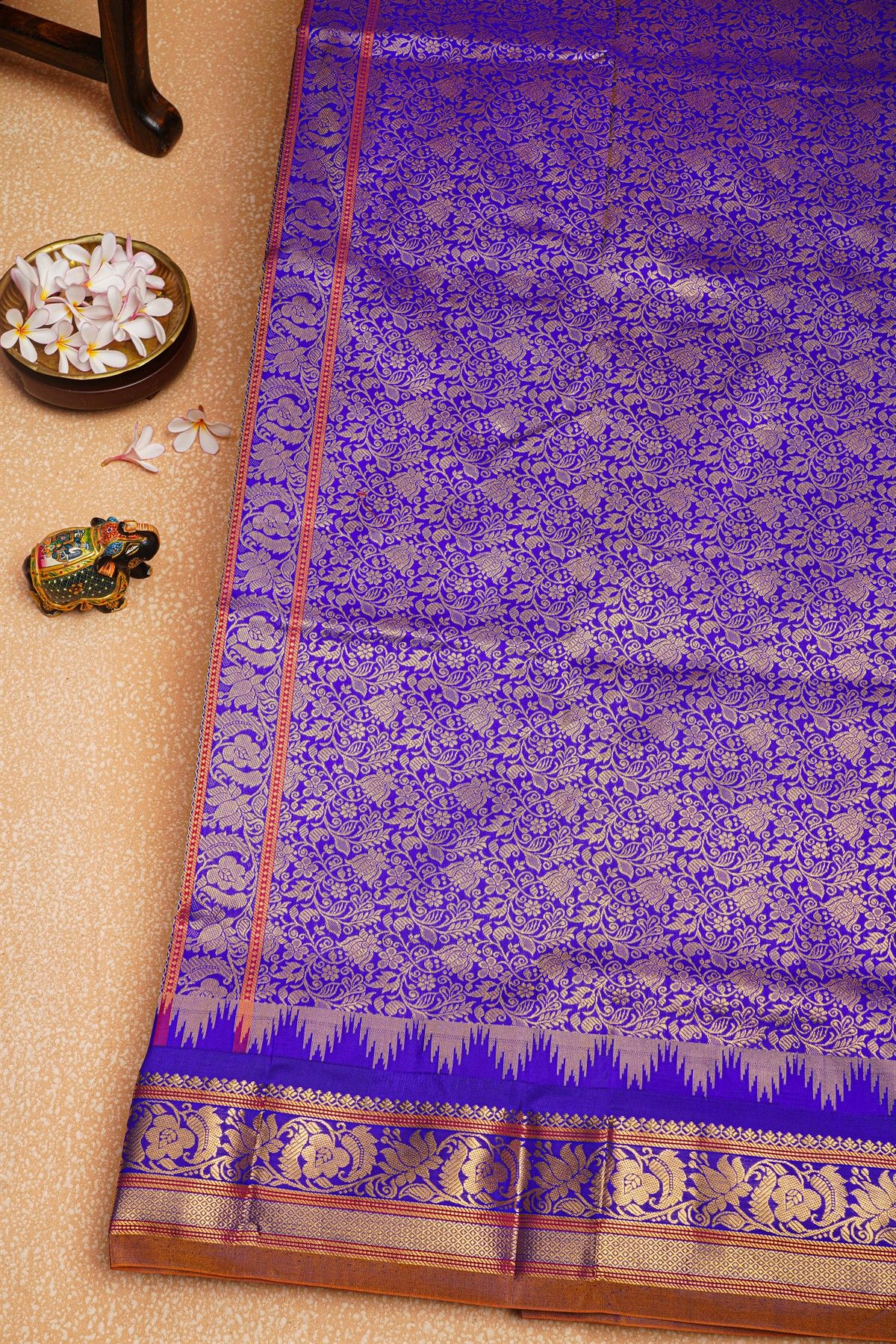 Narayanpet Silk Parrot Green Saree