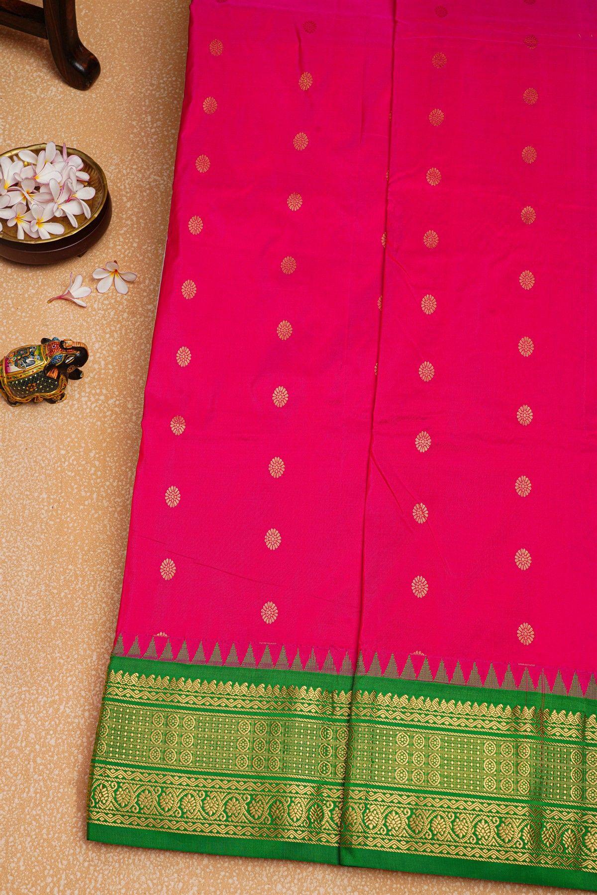 Narayanpet Silk Pink Saree