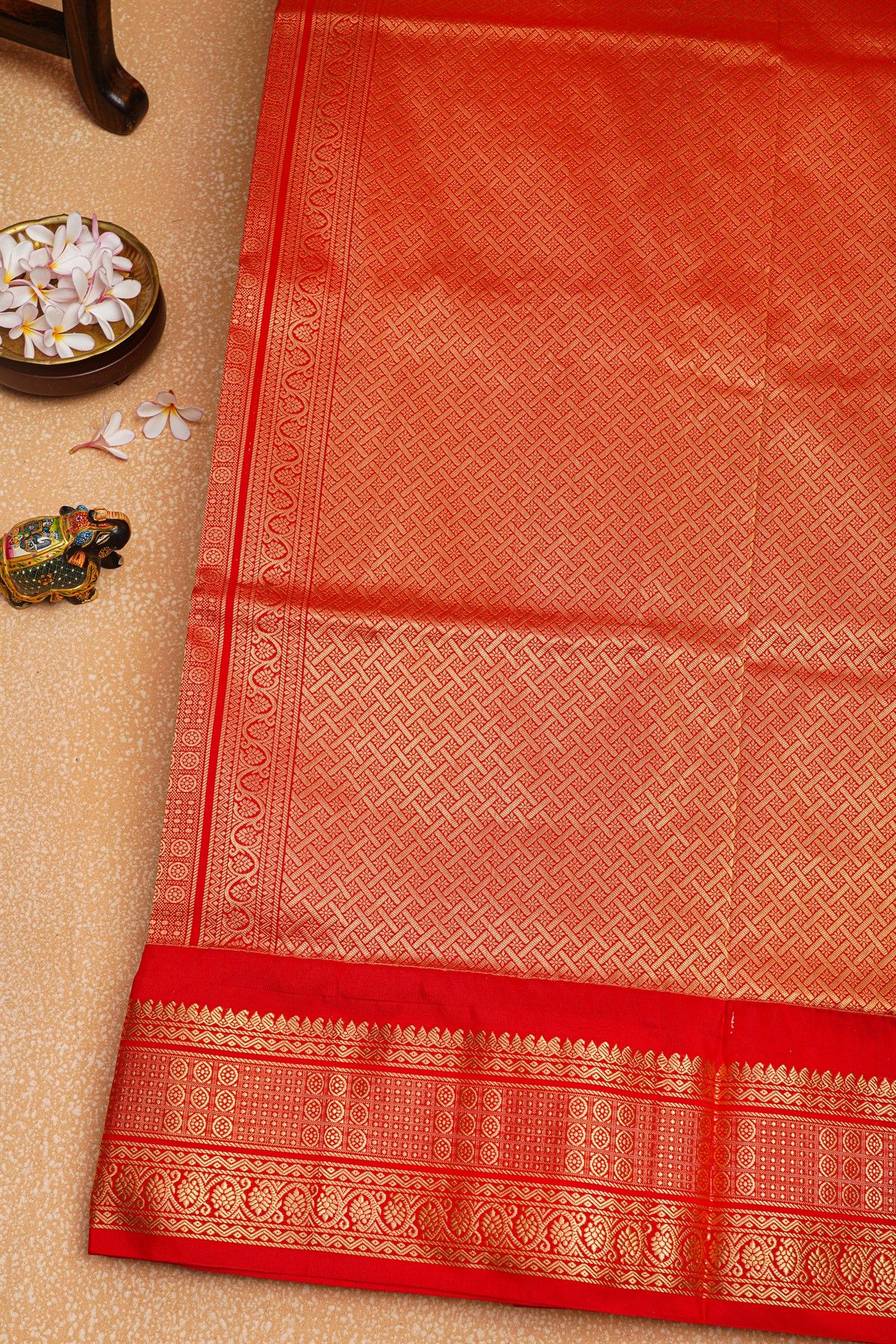 Narayanpet Silk Parrot Green Saree