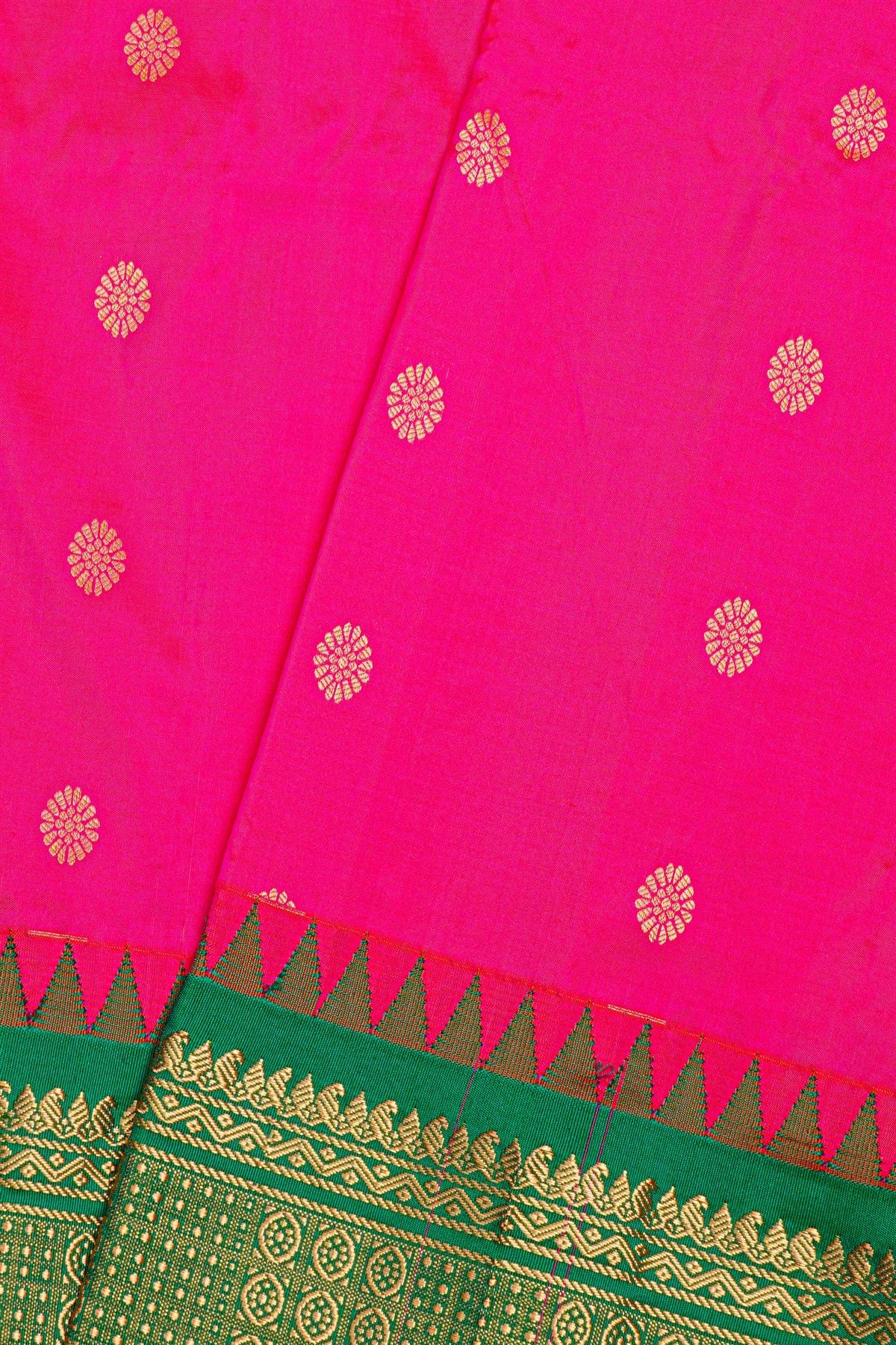 Narayanpet Silk Pink Saree