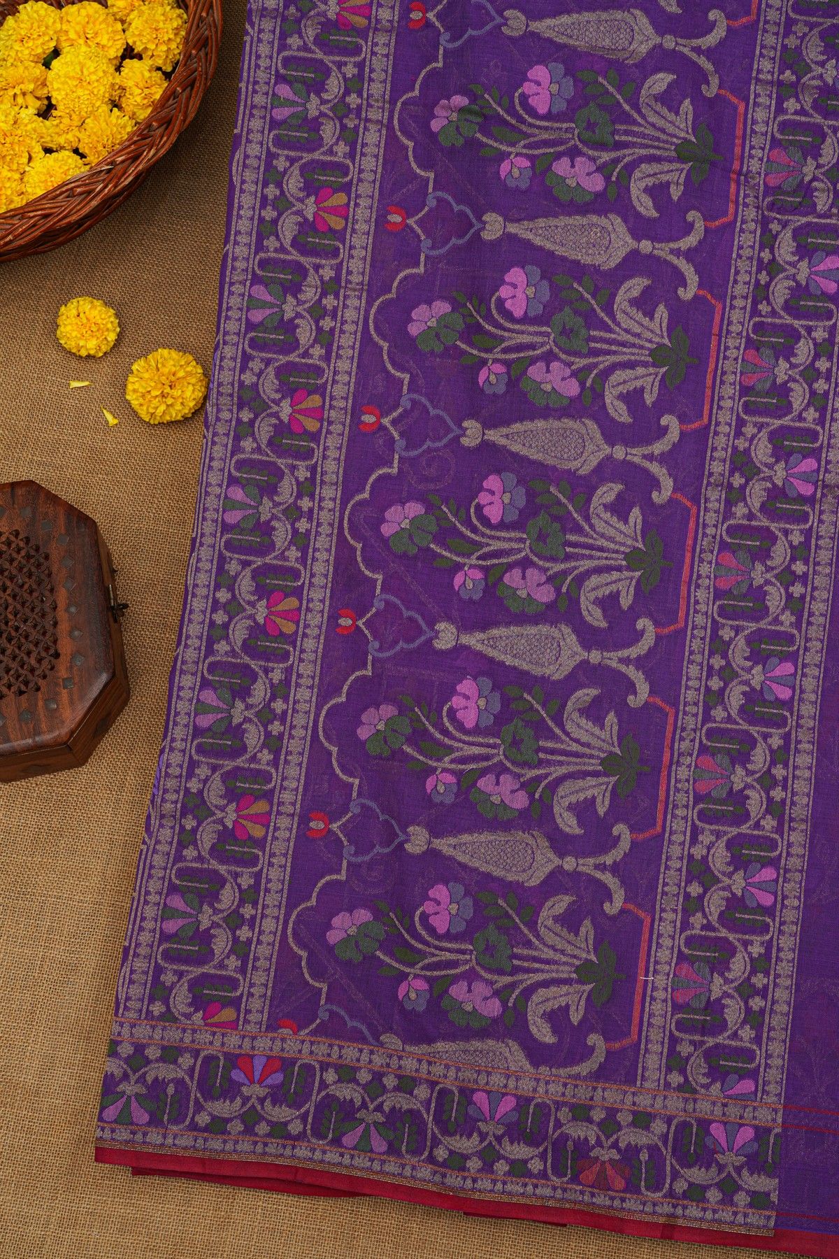 Khaadi Blue  Cotton Saree