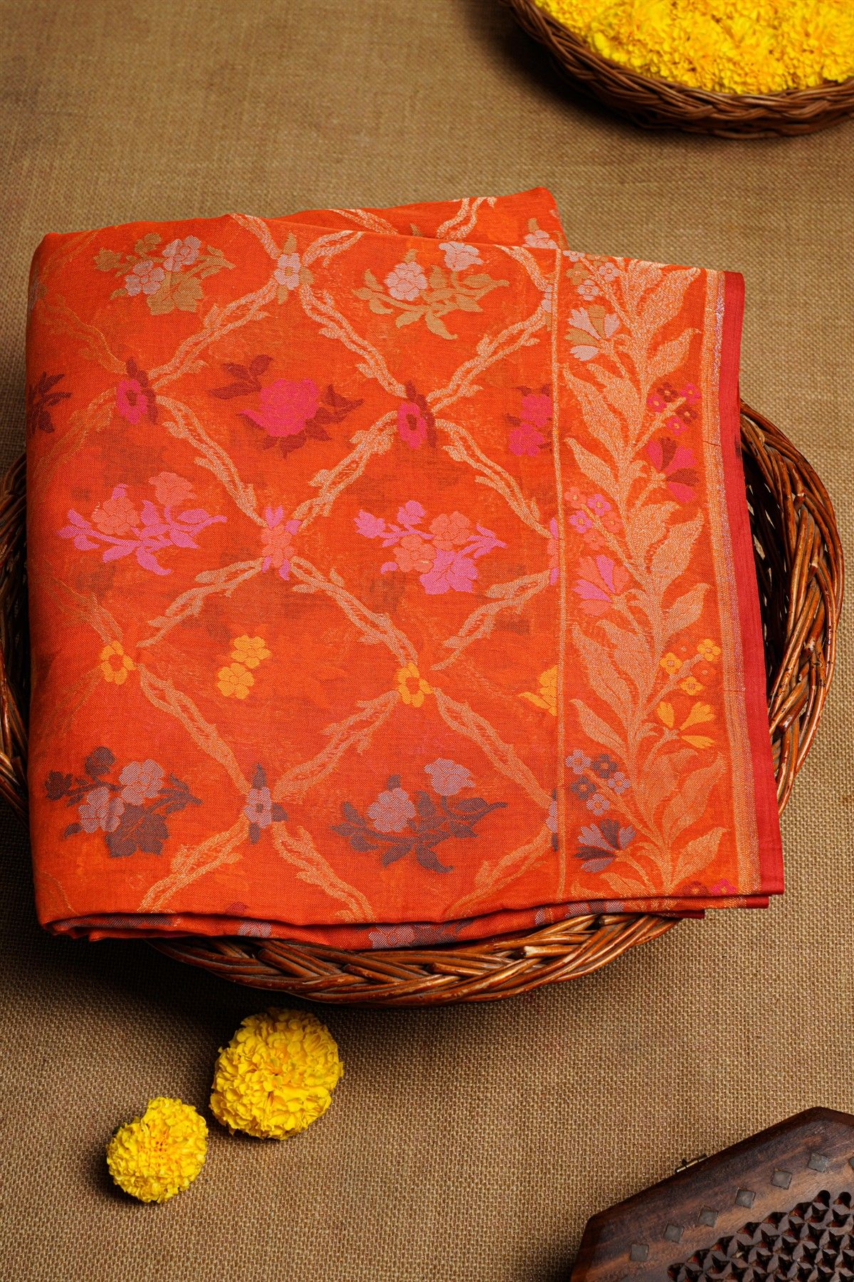 Khaadi Dual-Tone  Cotton Saree