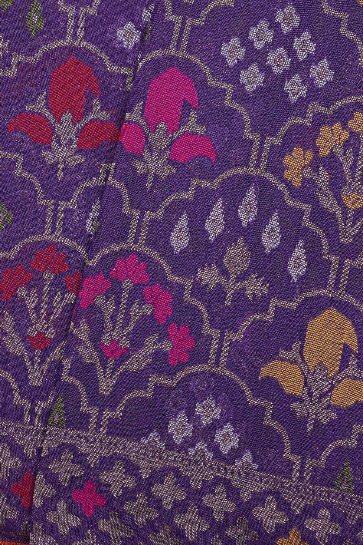 Khaadi Blue Cotton Saree