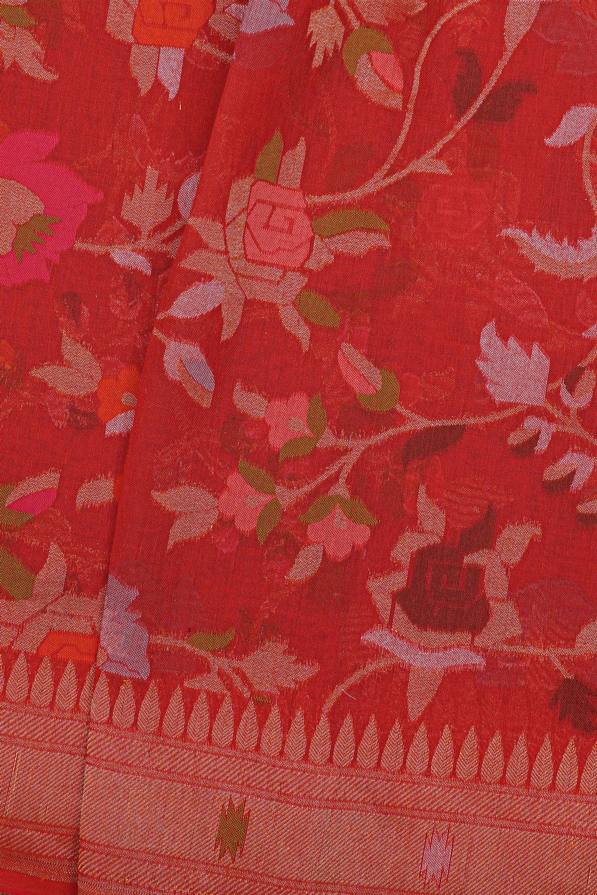 Khaadi  Cotton Pink Saree