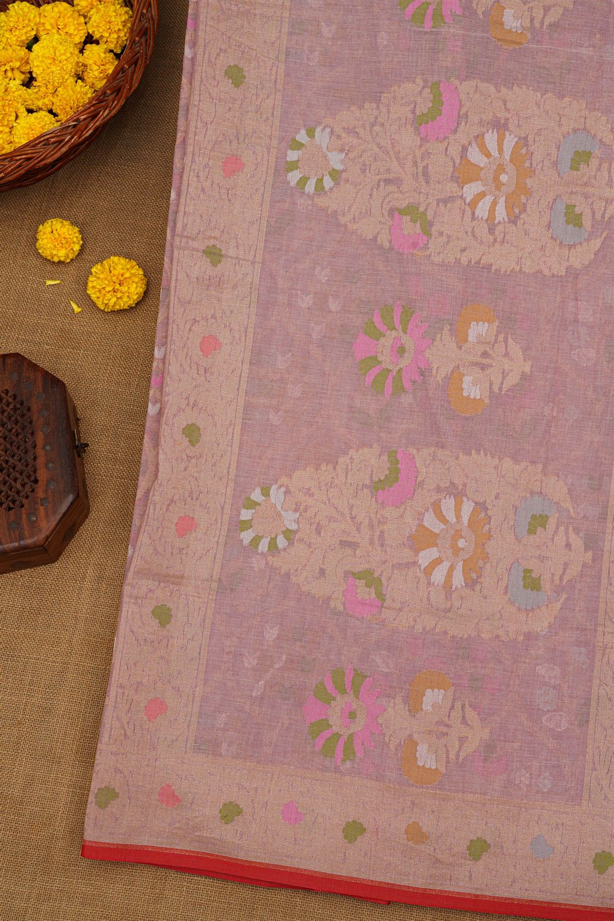 Khaadi Cotton Lavender Saree