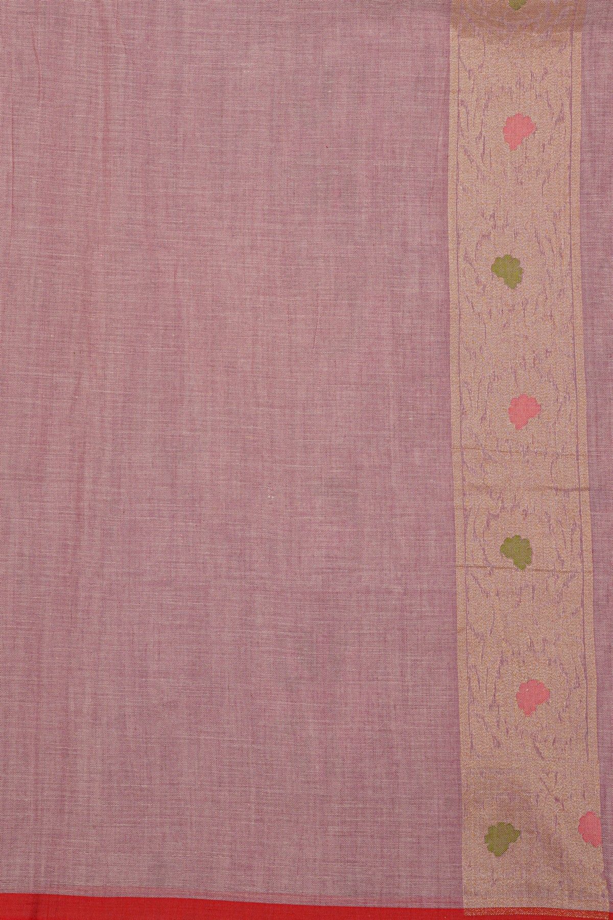 Khaadi Cotton Lavender Saree