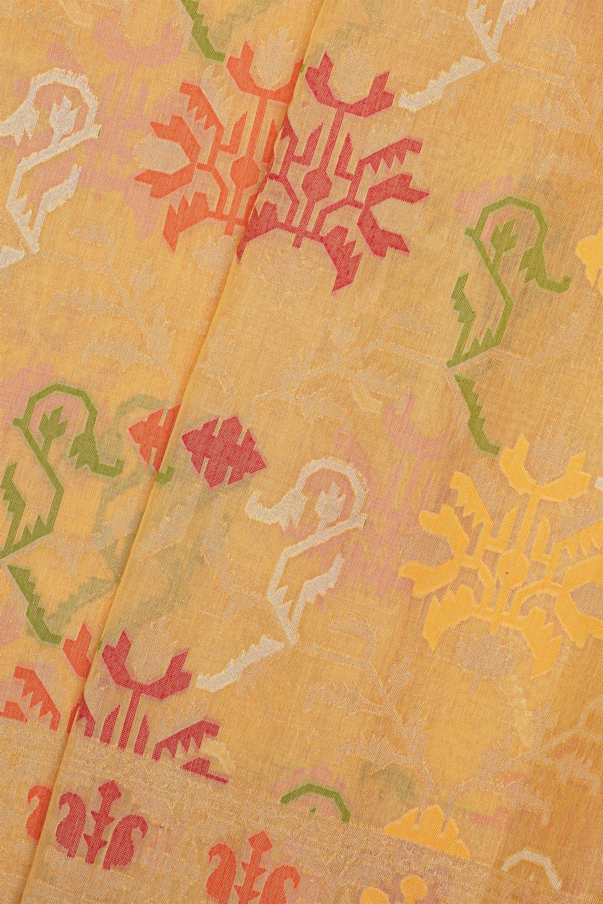 khaadi cotton Cream saree