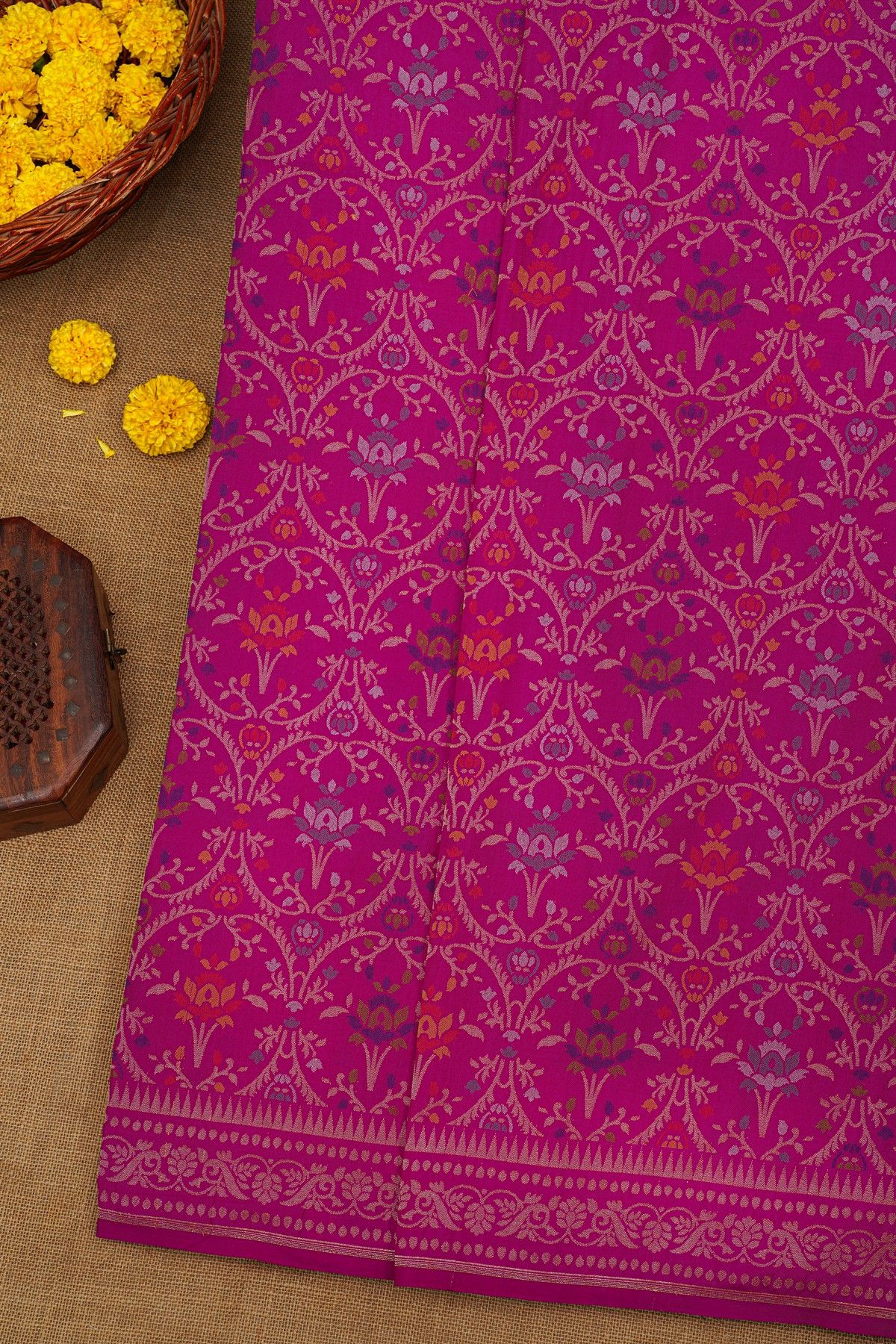 Khaadi  cotton Purple Saree