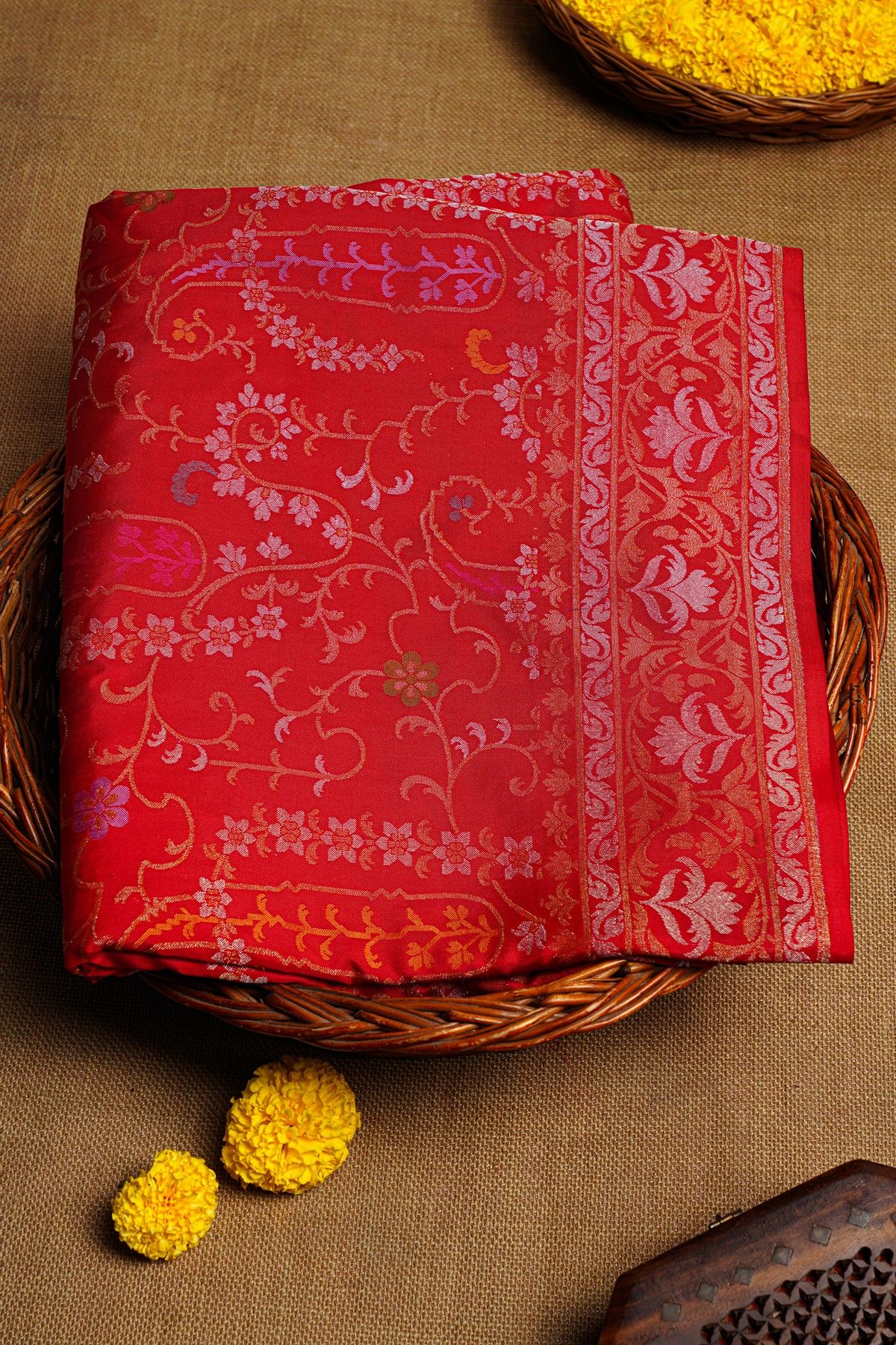 Khaadi Cotton Pink Saree