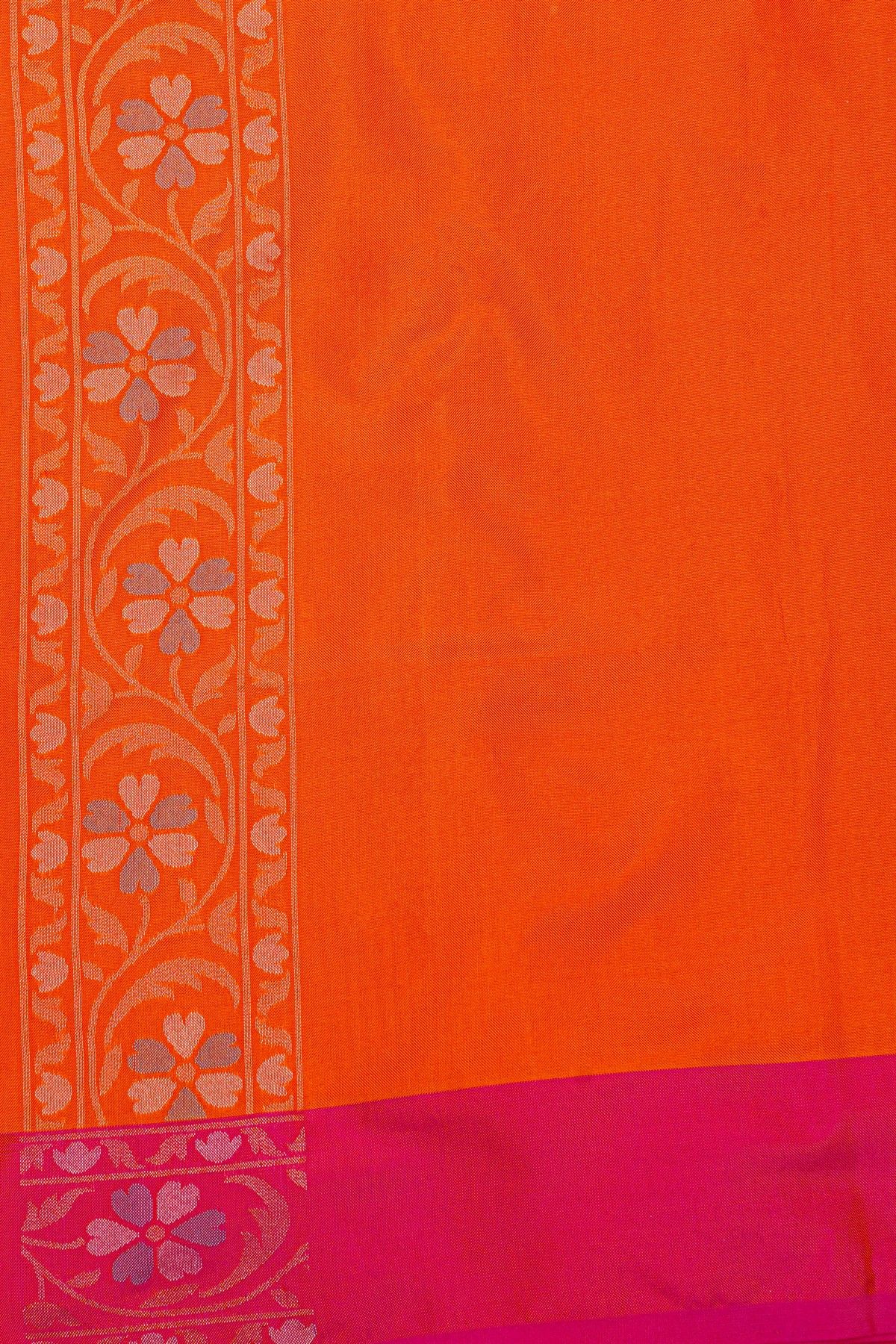 Khaadi Cotton Orange Saree
