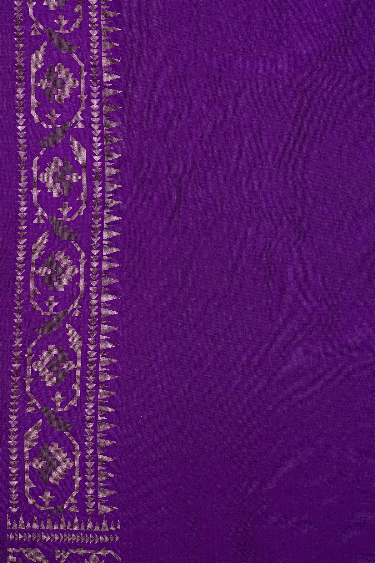 Khaadi Cotton Purple Saree