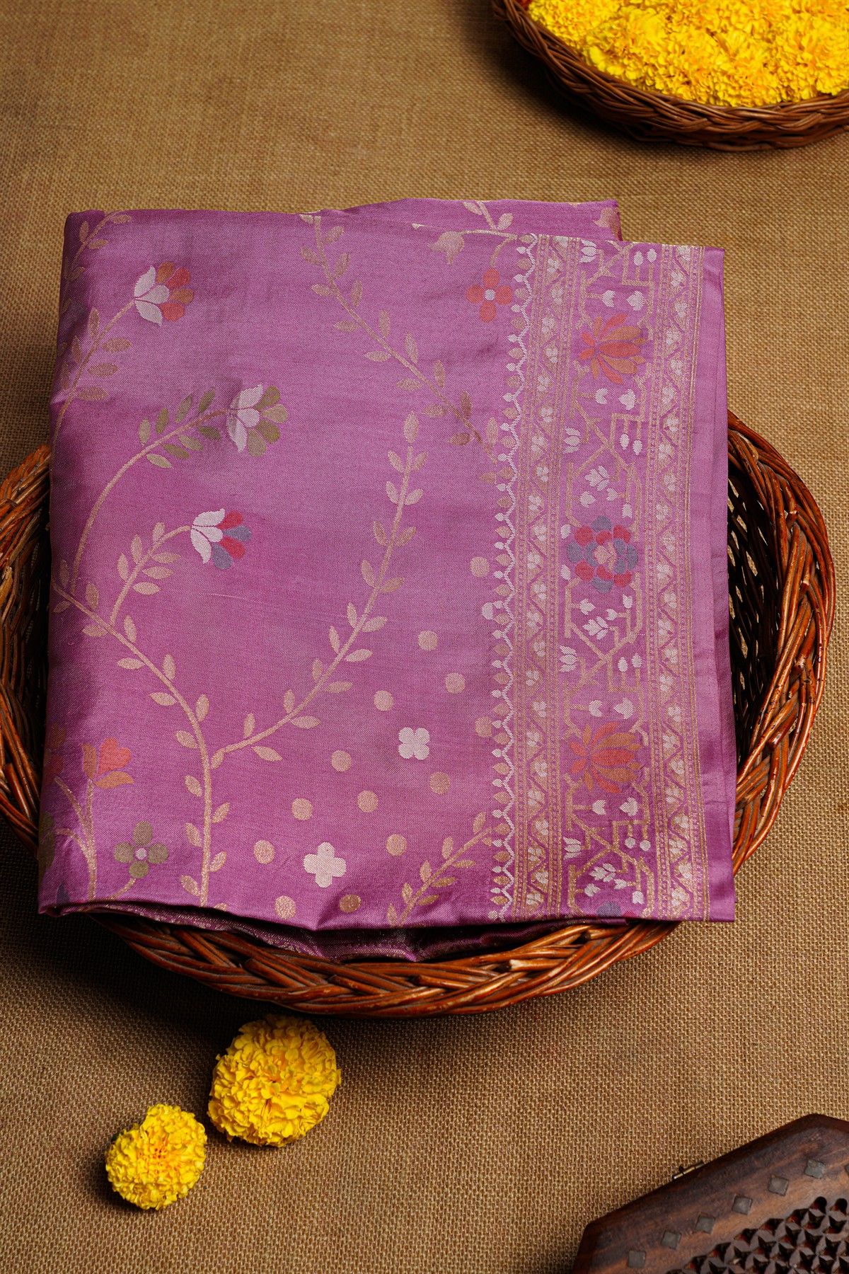 Khaadi Cotton Lavender Saree