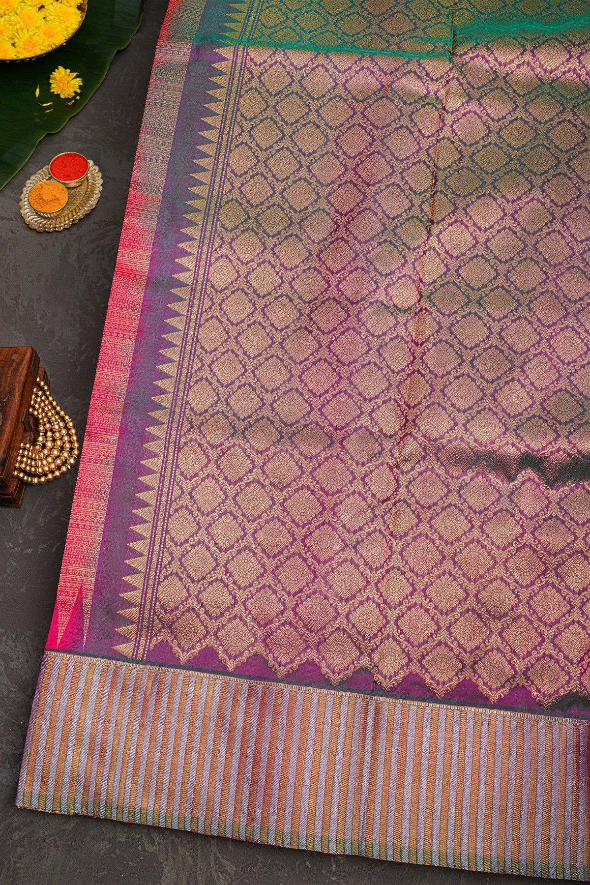 Venkatagiri Silk Pink Saree
