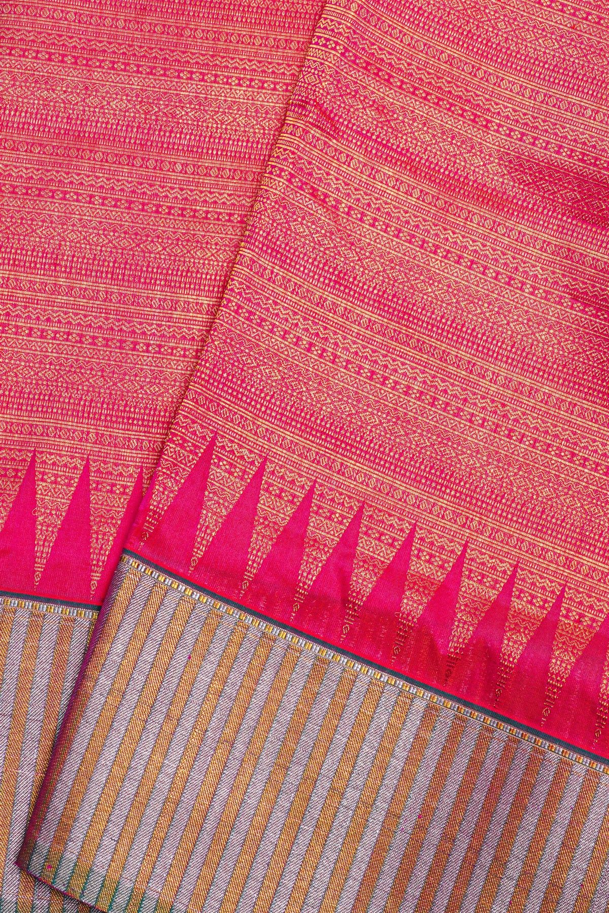 Venkatagiri Silk Pink Saree