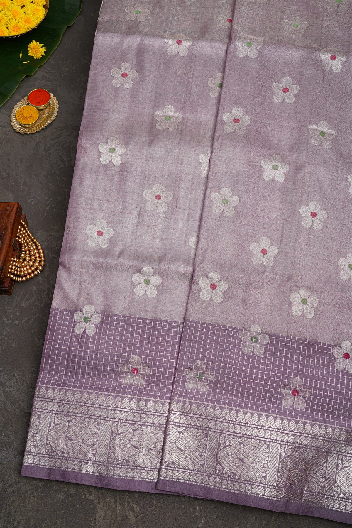 Venkatagiri Silk Dual Colour Saree