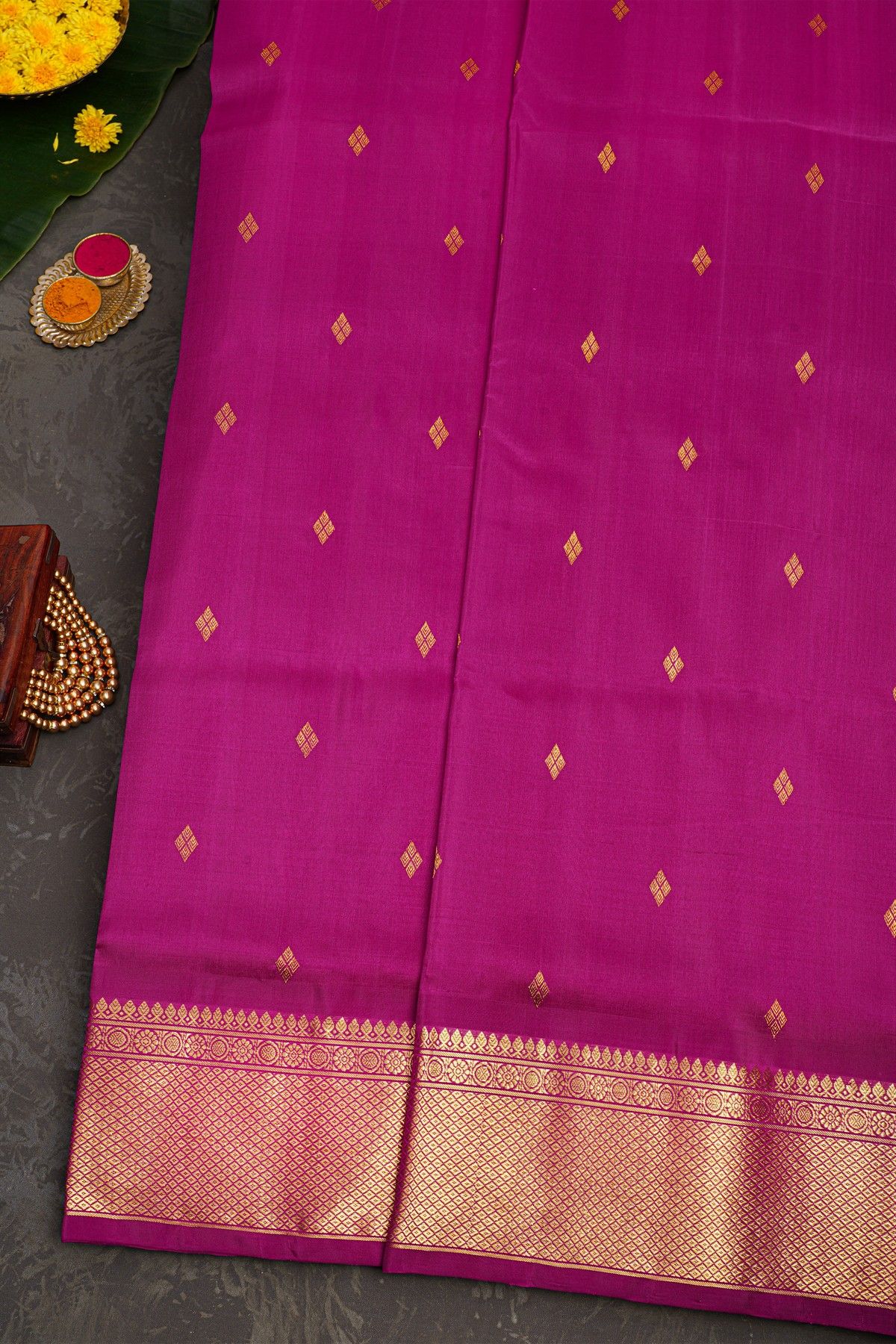 Venkatagiri Silk Purple Saree