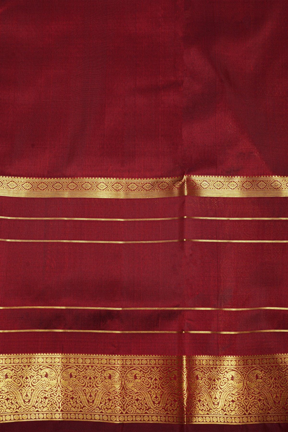 Venkatagiri Silk Maroon Saree