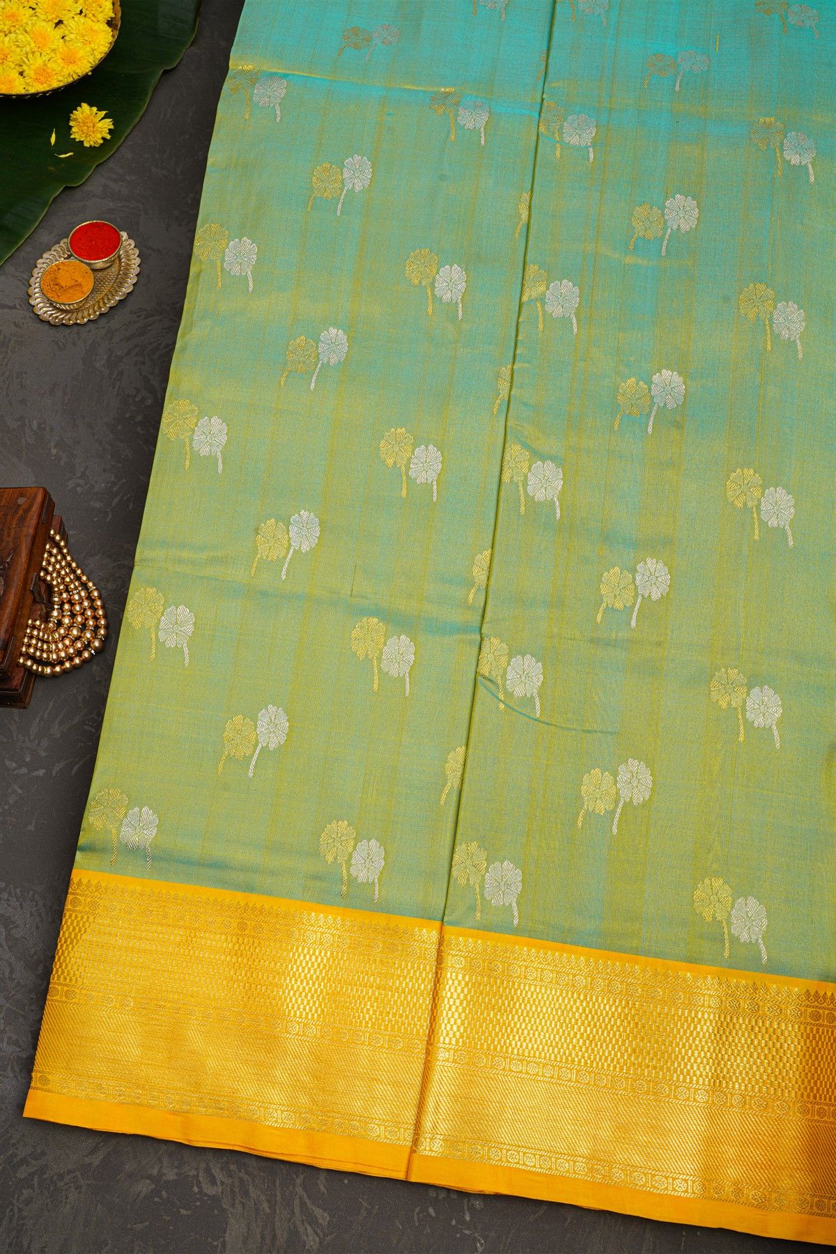 Venkatagiri Silk Multi-Colour Saree