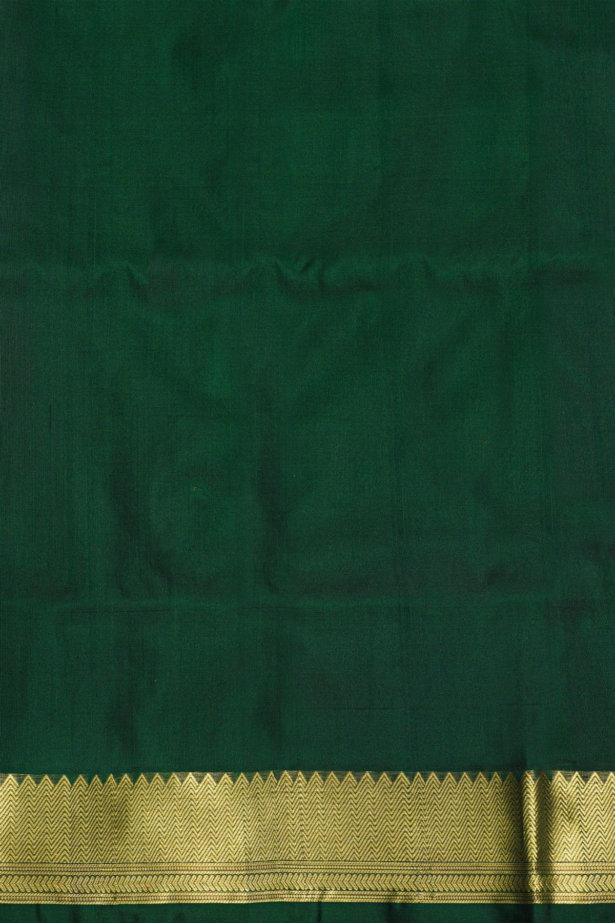 Venkatagiri Silk Bottle Green Saree