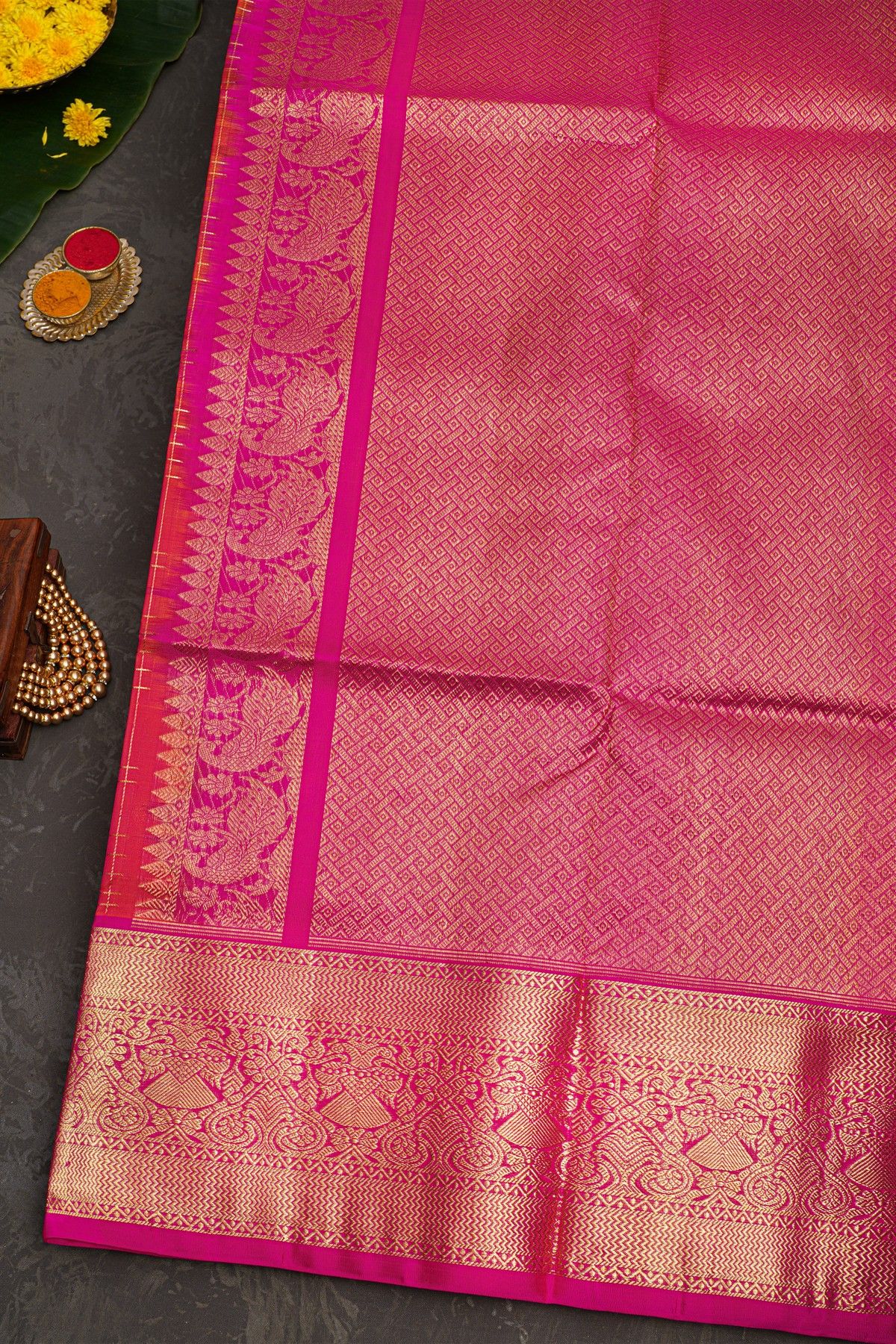 Venkatagiri Silk Dual Colour Saree