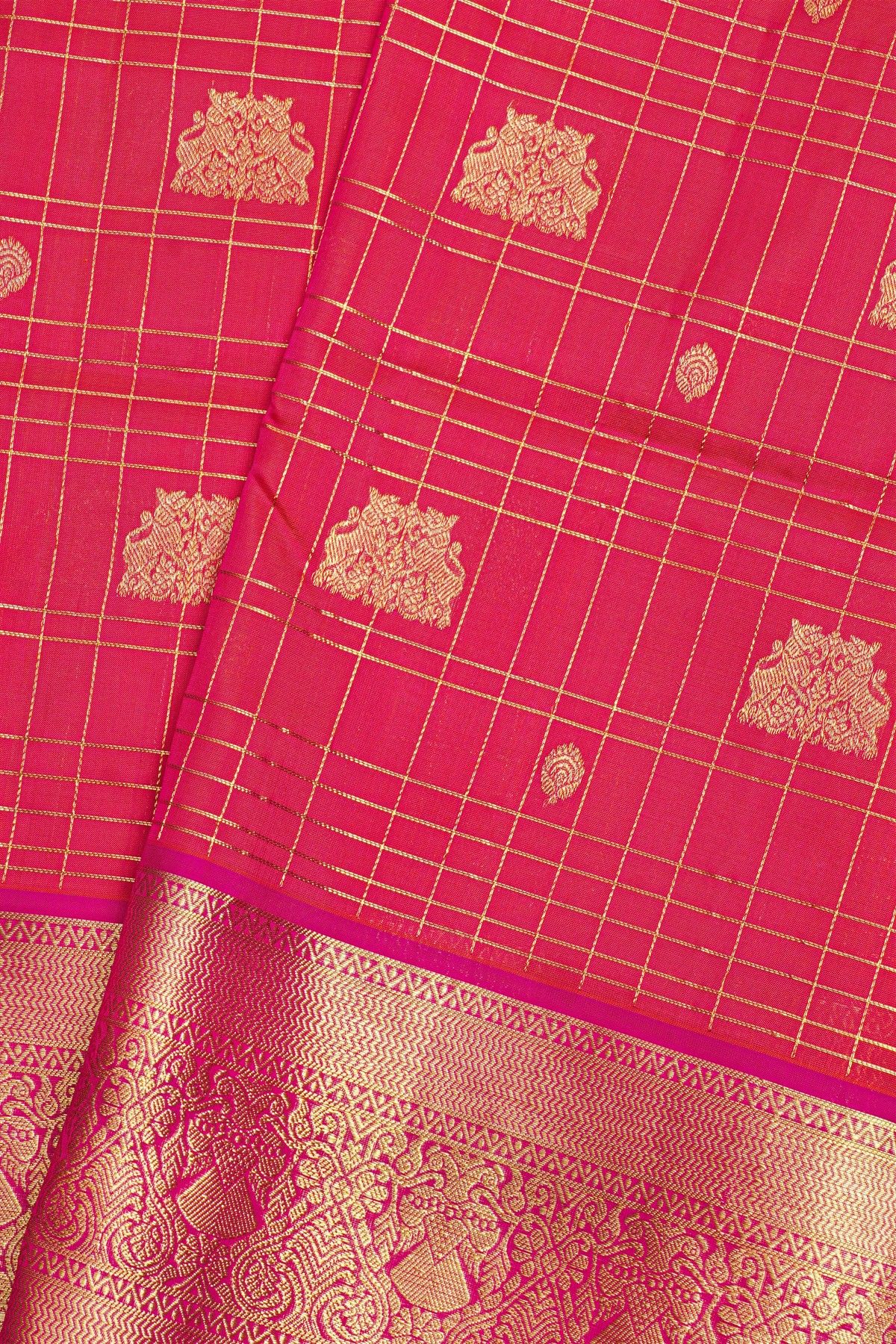 Venkatagiri Silk Dual Colour Saree