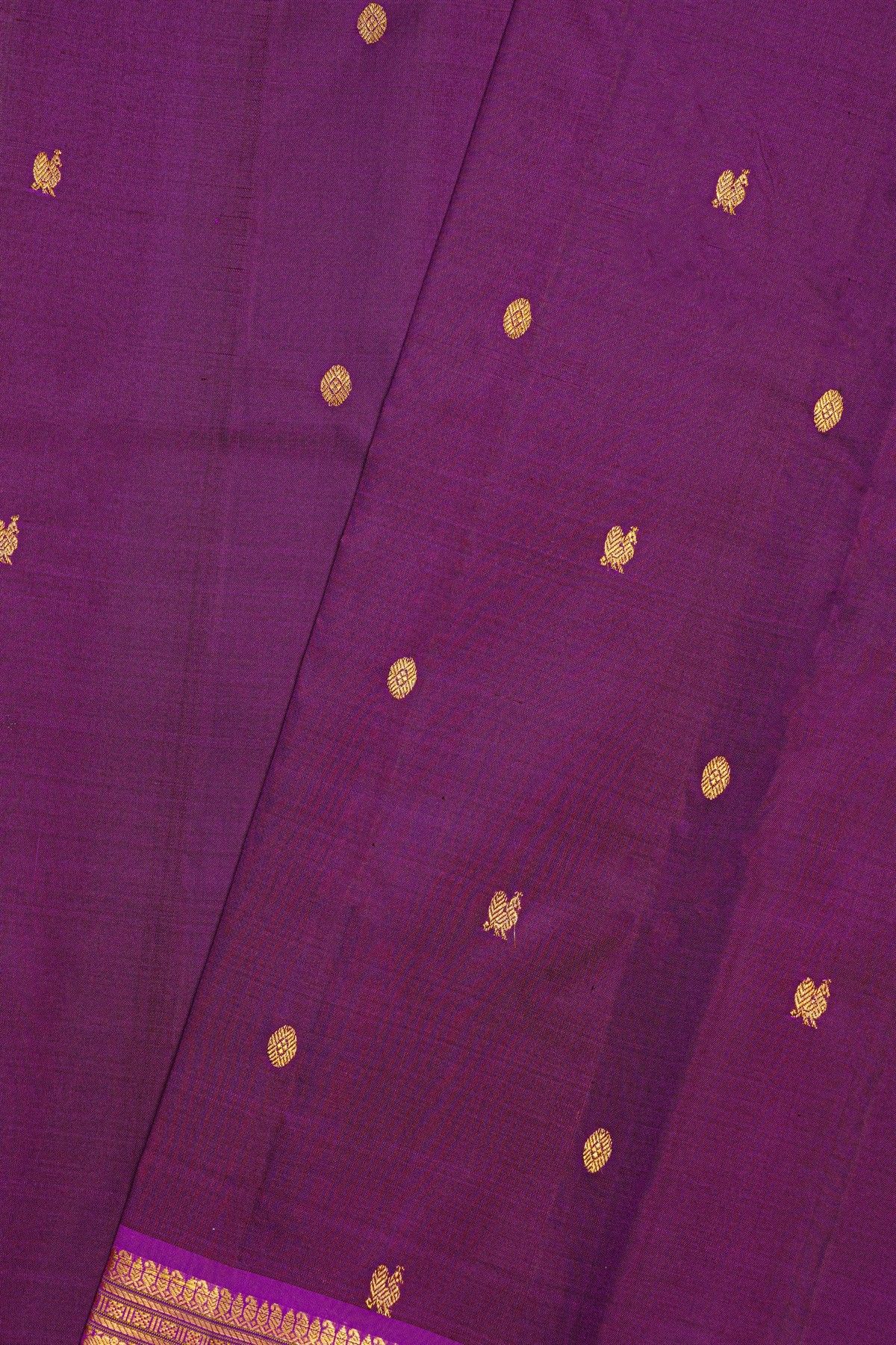 Kancheepuram Silk Purple Saree