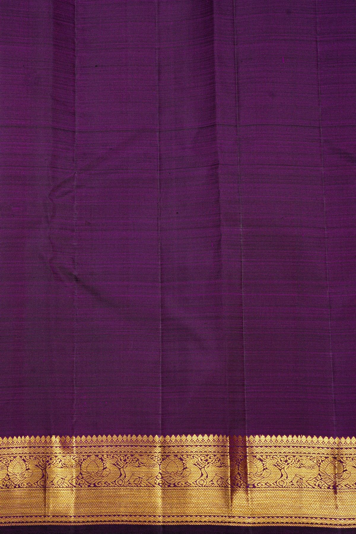 Kancheepuram Silk Purple Saree