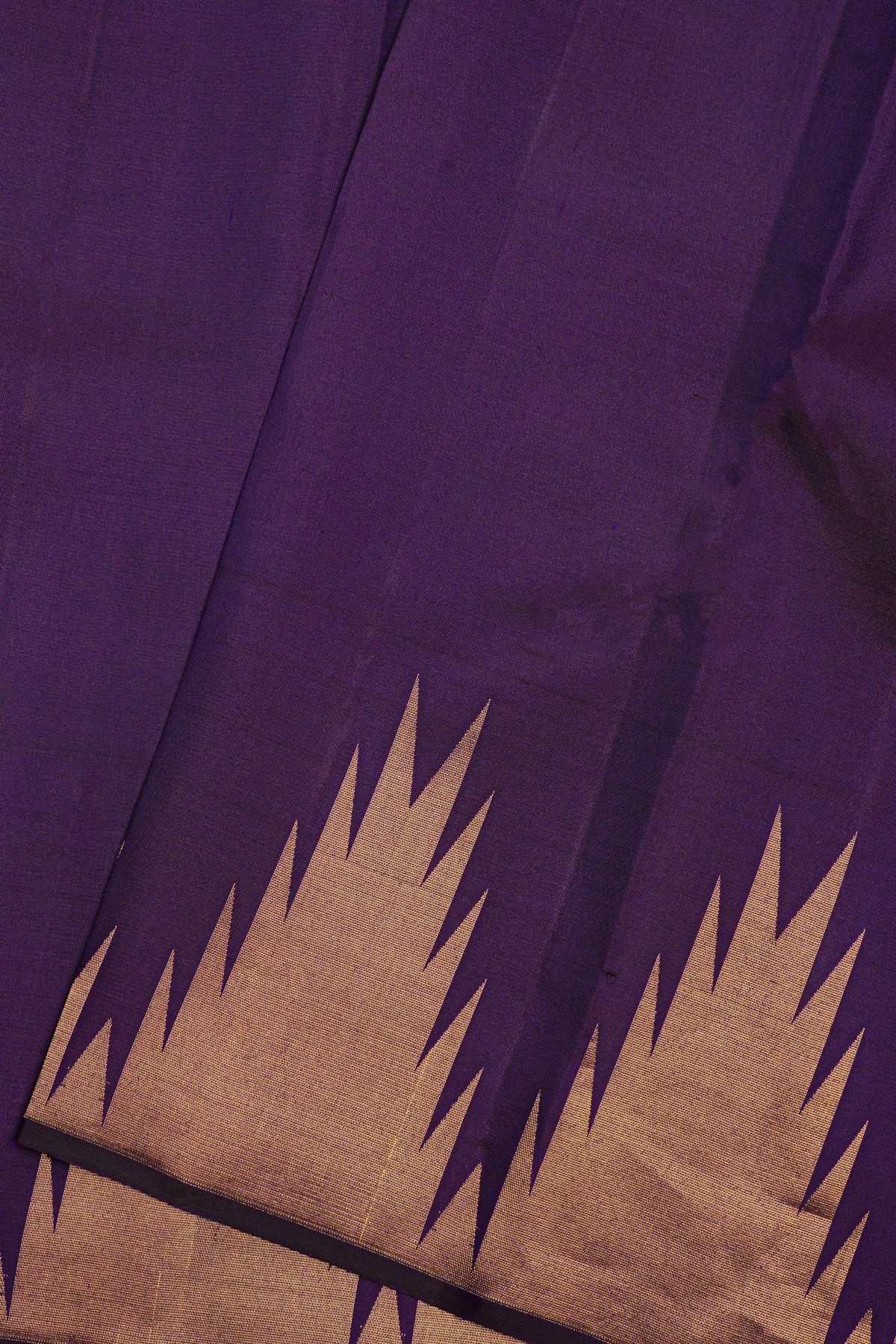 Kancheepuram Silk Navy Blue Saree