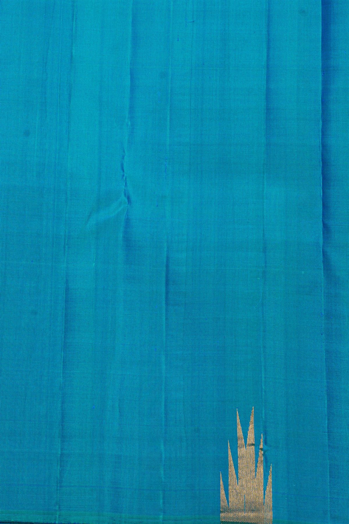 Kancheepuram Silk Sea Blue Saree