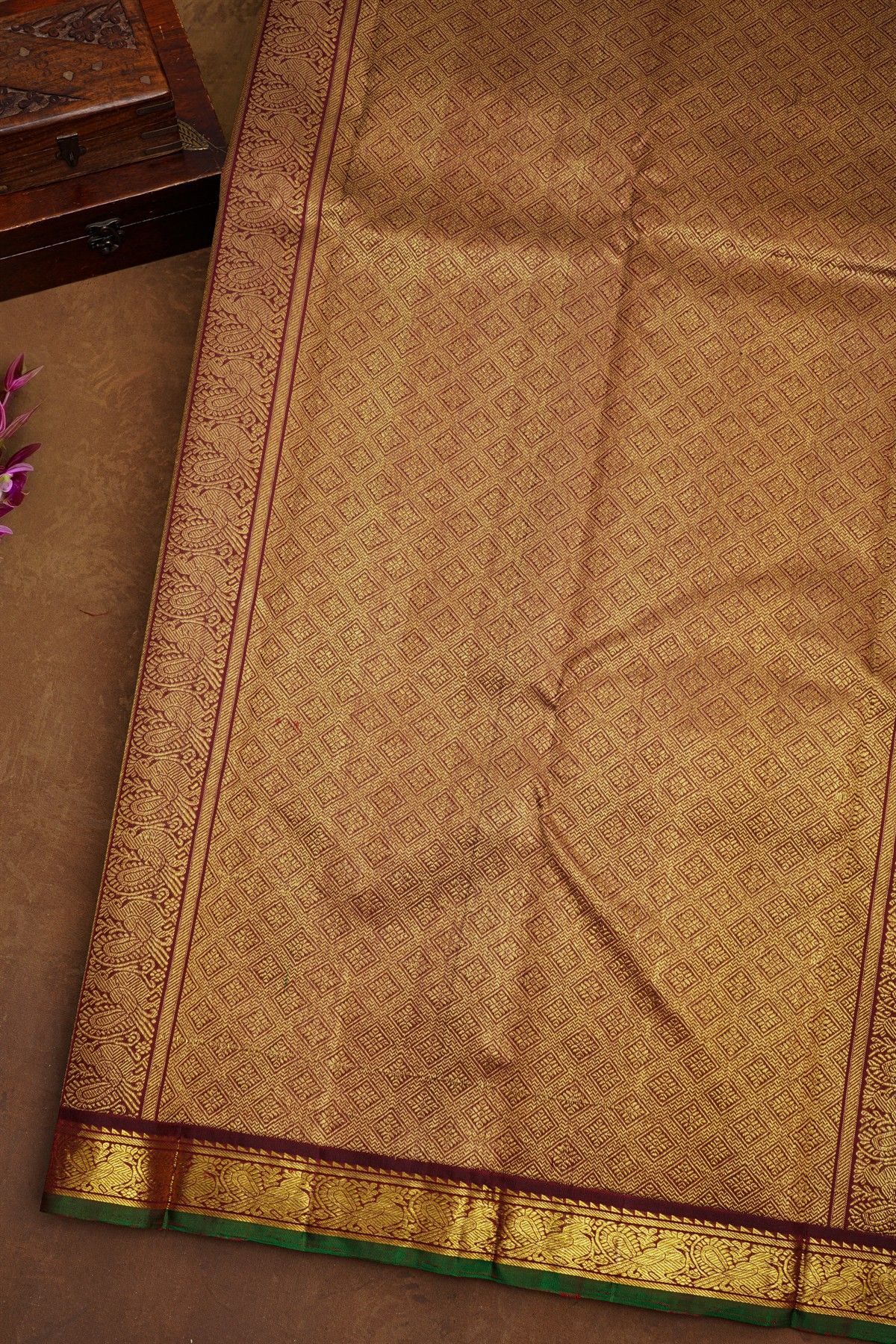 Kancheepuram Silk Dual Colour Saree