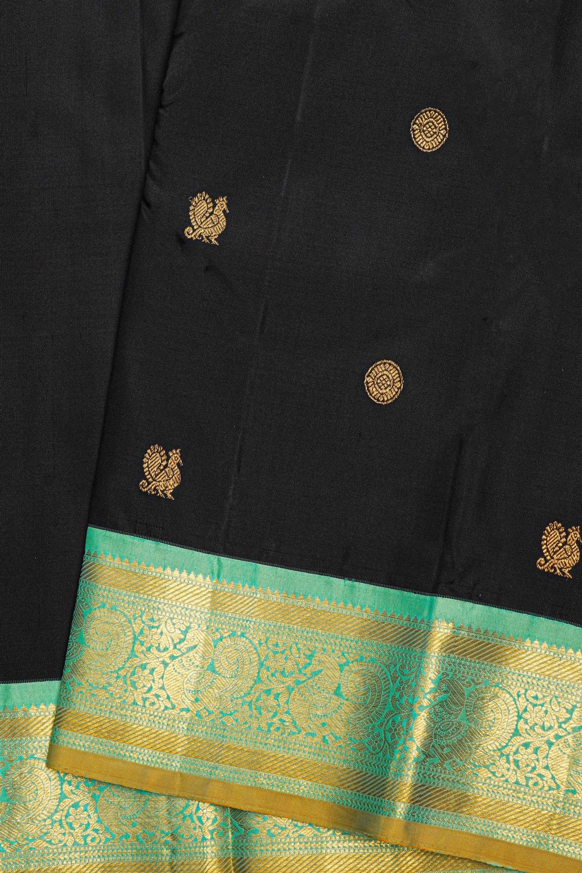 Kancheepuram Silk Black Saree