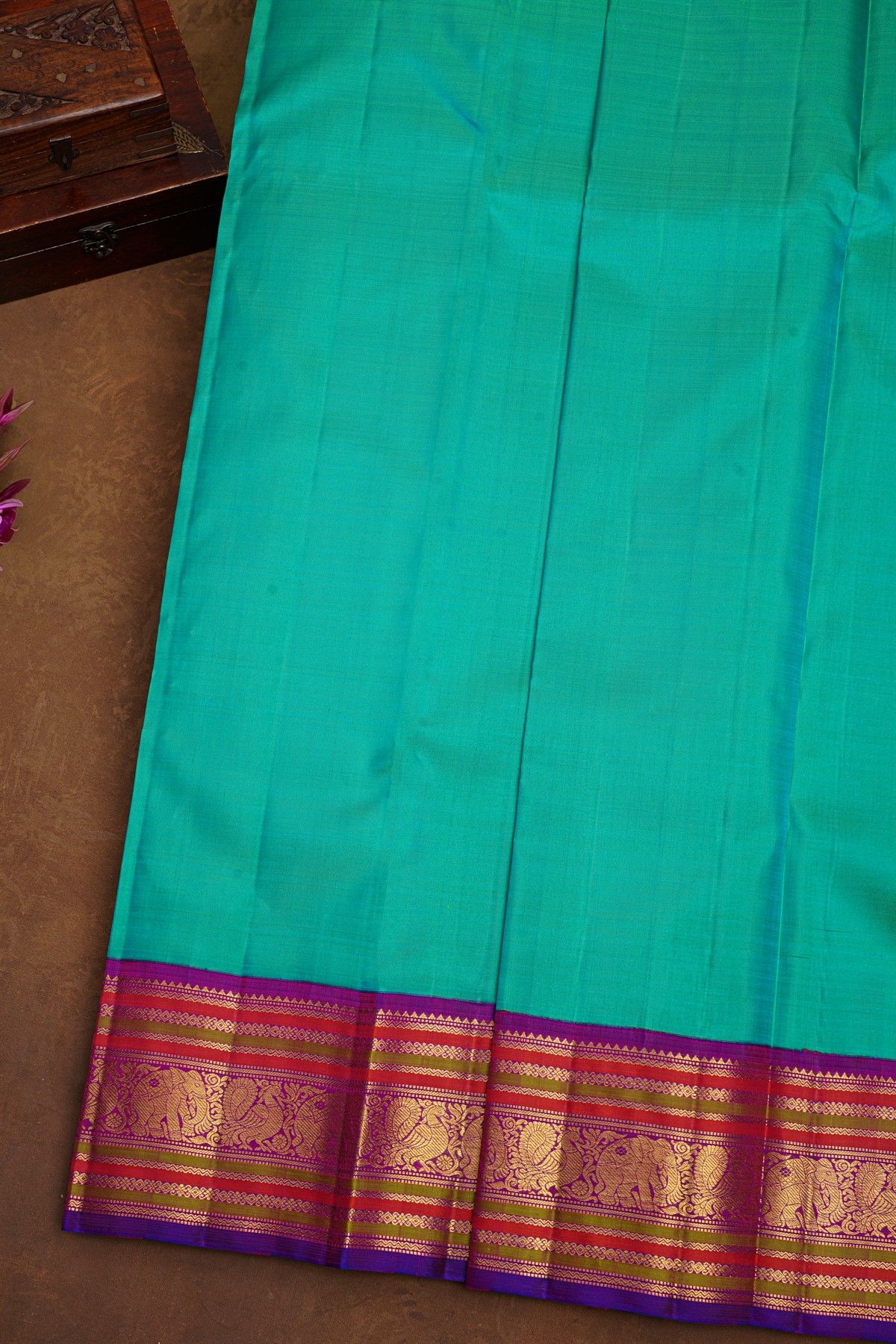 Kancheepuram Silk Dual Colour Saree